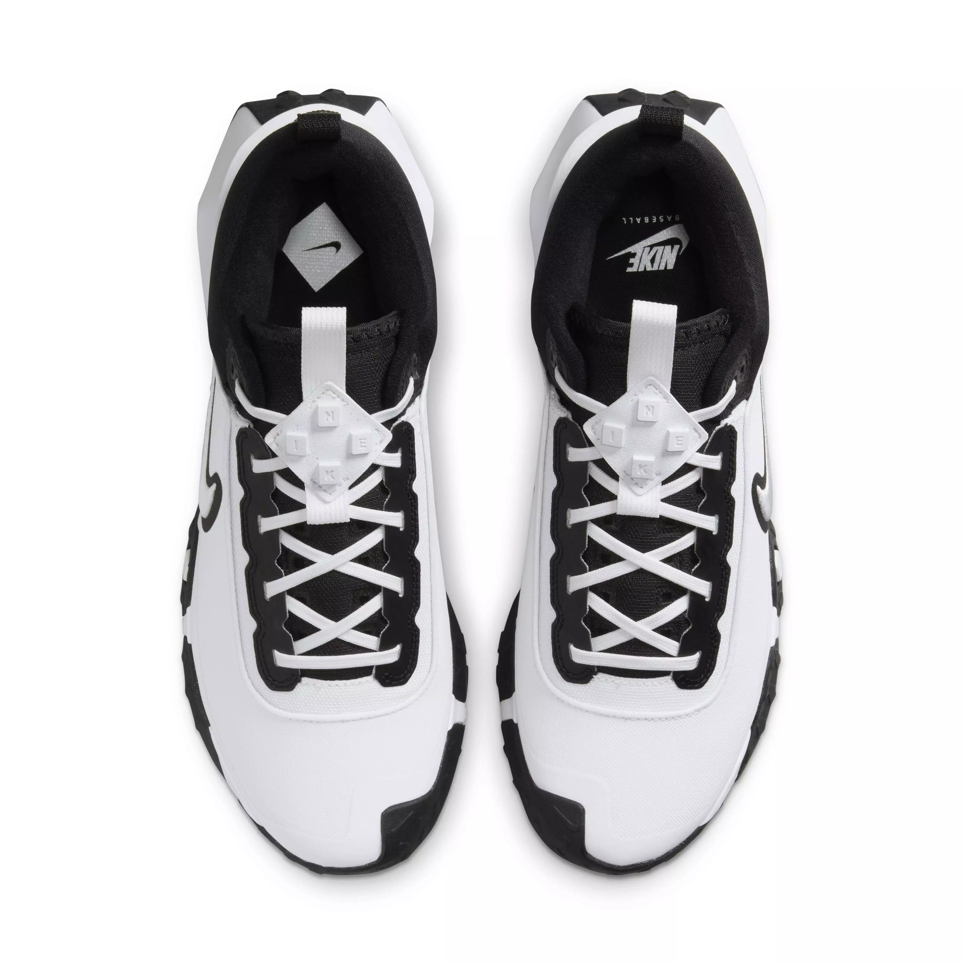 Nike Air Diamond Varsity Turf "White/Black" Men's Baseball Shoe - WHITE/BLACK