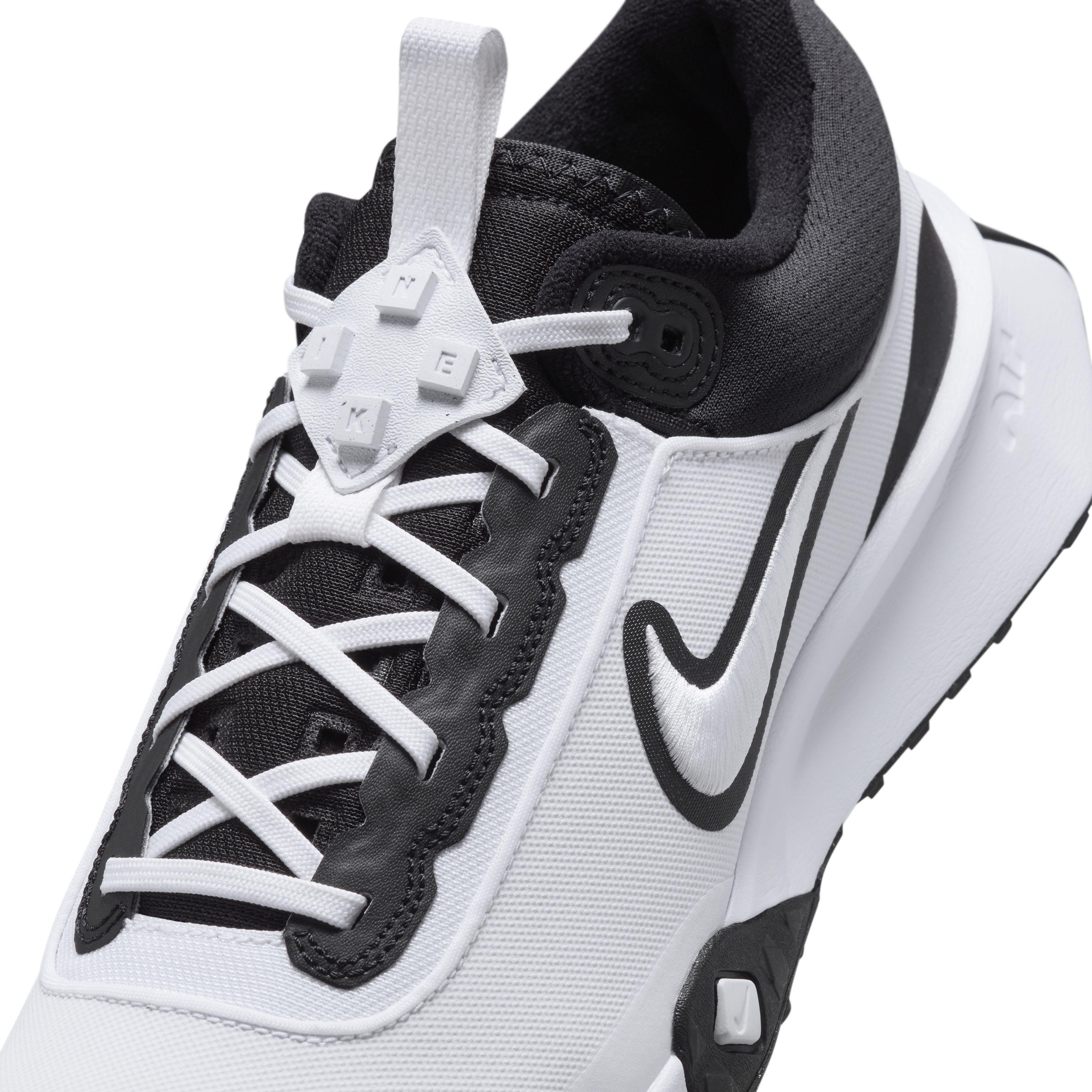 Nike Air Diamond Varsity Turf "White/Black" Men's Baseball Shoe - WHITE/BLACK Thumbnail View 7