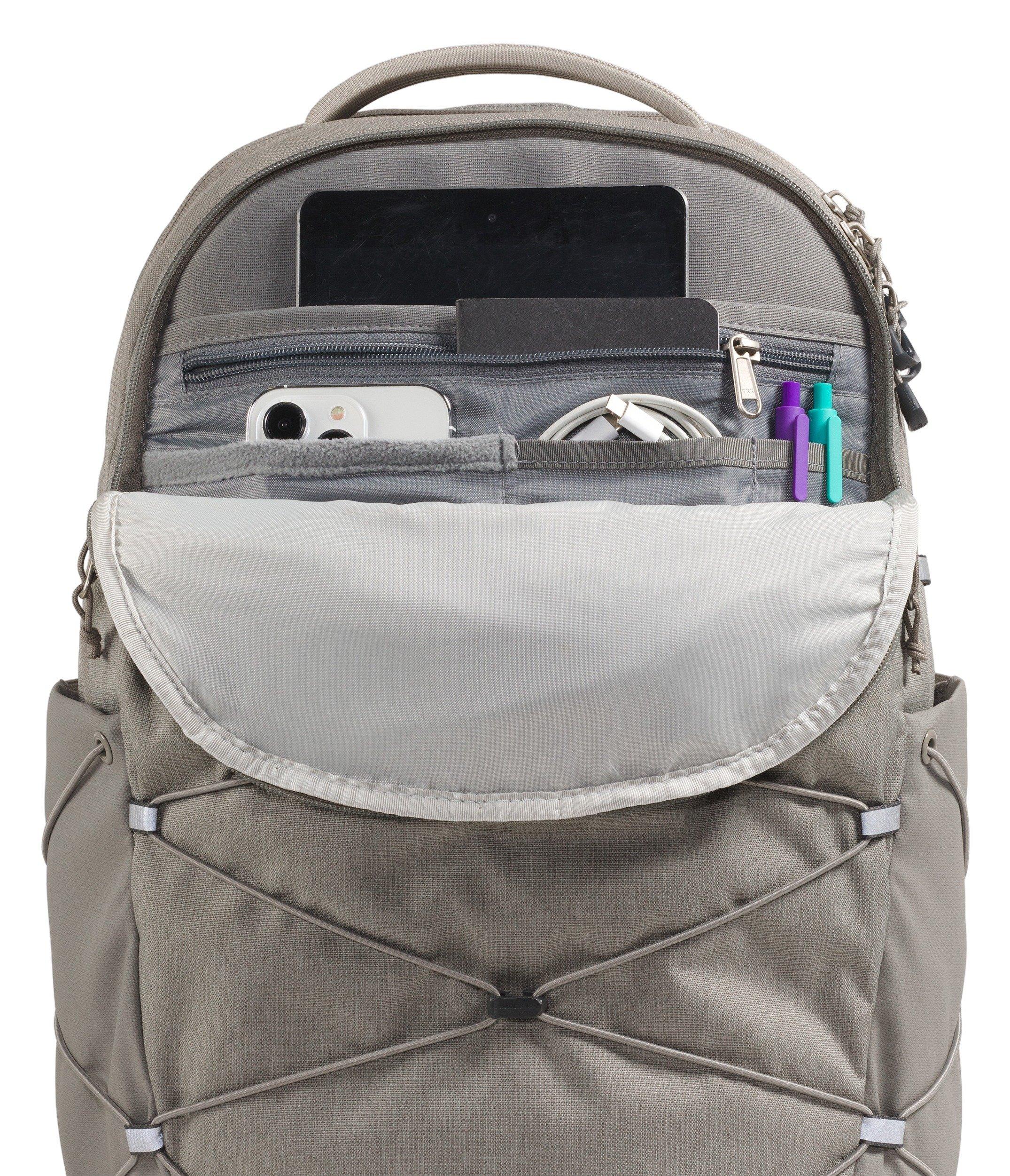 north face backpack jester womens The North Face Women's Jester Backpack- Granite Grey Light Heather/Frost Grey