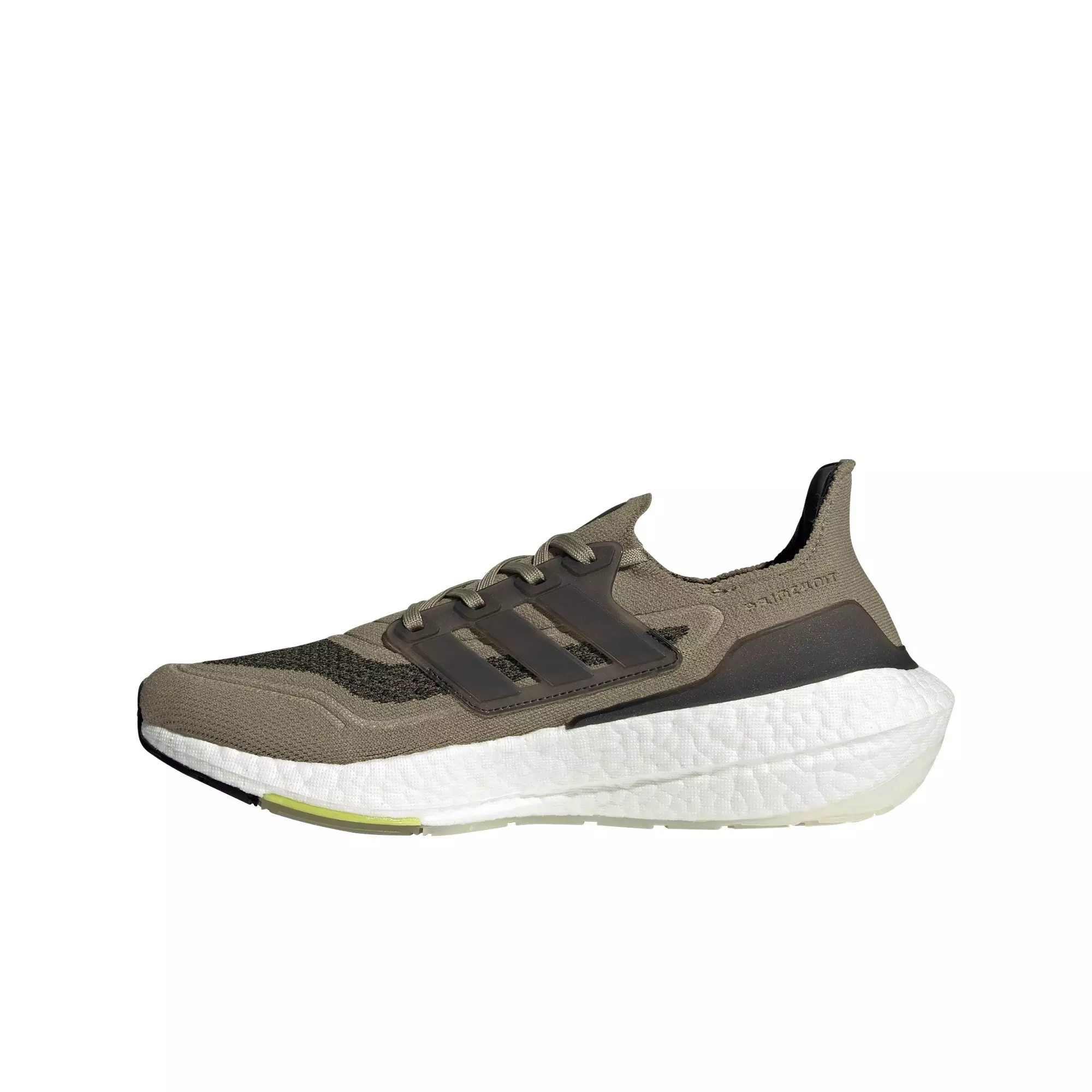 adidas Ultraboost 21 "Orbit Green/Core Black/Acid Yellow" Men's Running Shoe - GREEN/BLACK