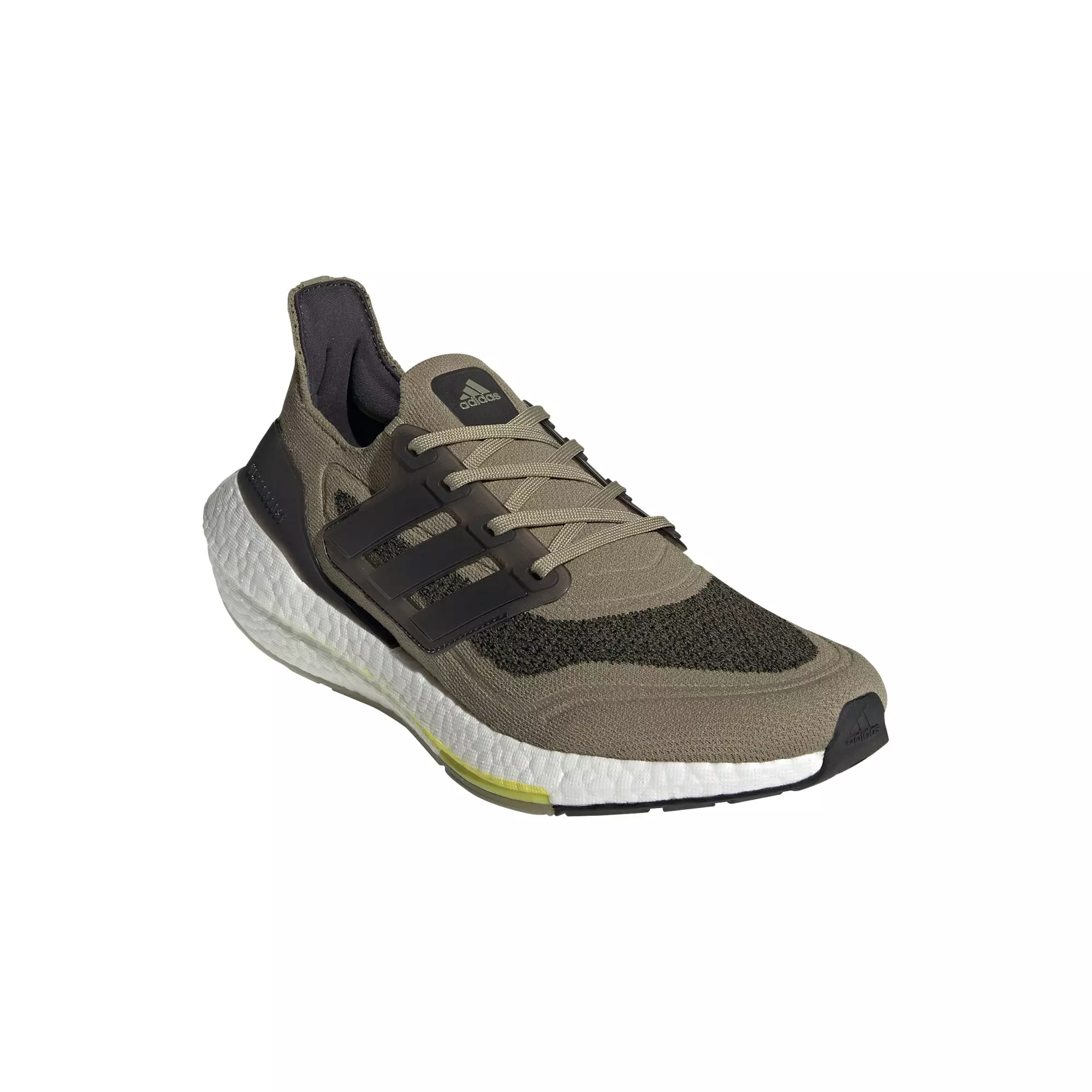 adidas Ultraboost 21 "Orbit Green/Core Black/Acid Yellow" Men's Running Shoe - GREEN/BLACK