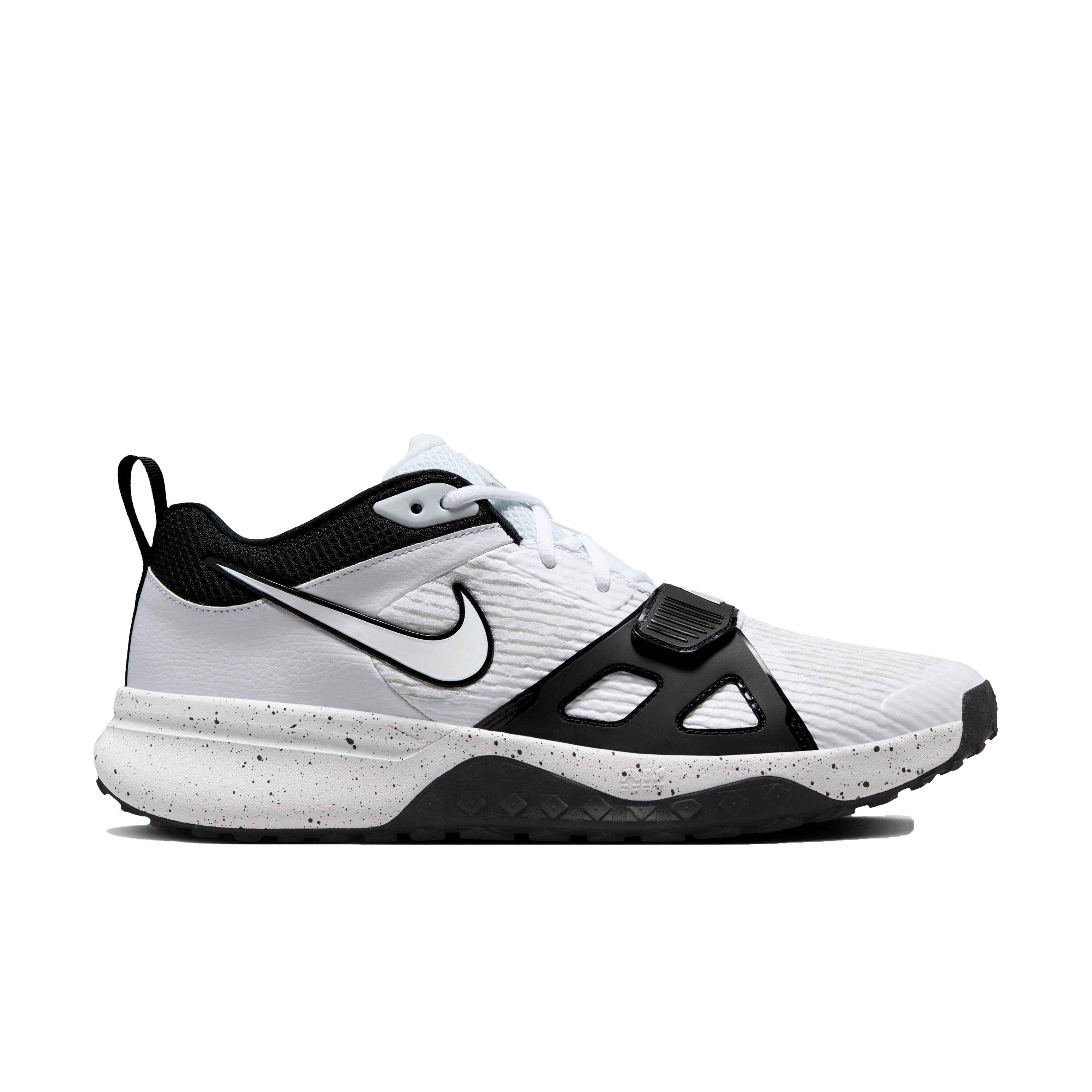Nike Air Zoom Diamond Elite Turf Baseball White Black Men\'s Size 13.5 FN4250-100 Nike Air Zoom Diamond Elite Turf White Iridescent - Black  main image 4