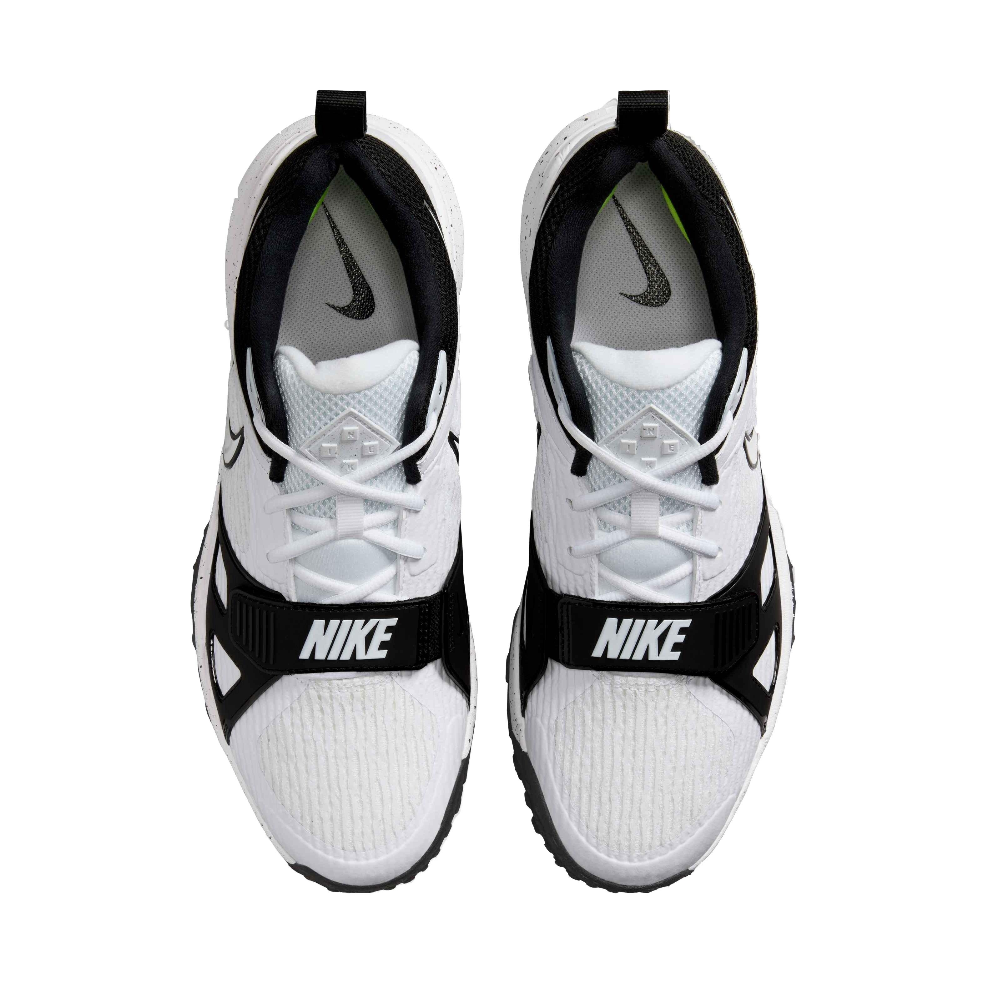 Nike Air Zoom Diamond Elite Turf "White/Black" Men's Baseball Shoe - WHITE/BLACK Thumbnail View 3
