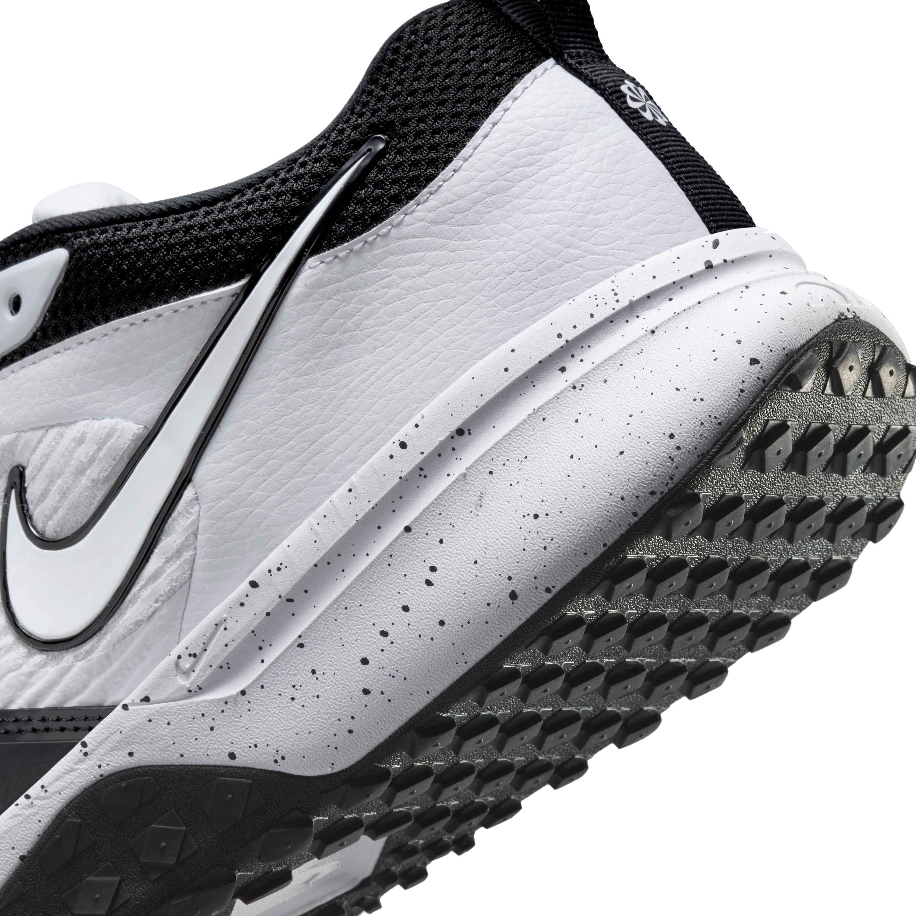 Nike Air Zoom Diamond Elite Turf "White/Black" Men's Baseball Shoe - WHITE/BLACK Thumbnail View 8