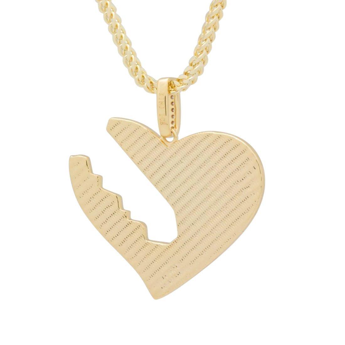 King Ice Key To Love Necklace Set - GOLD