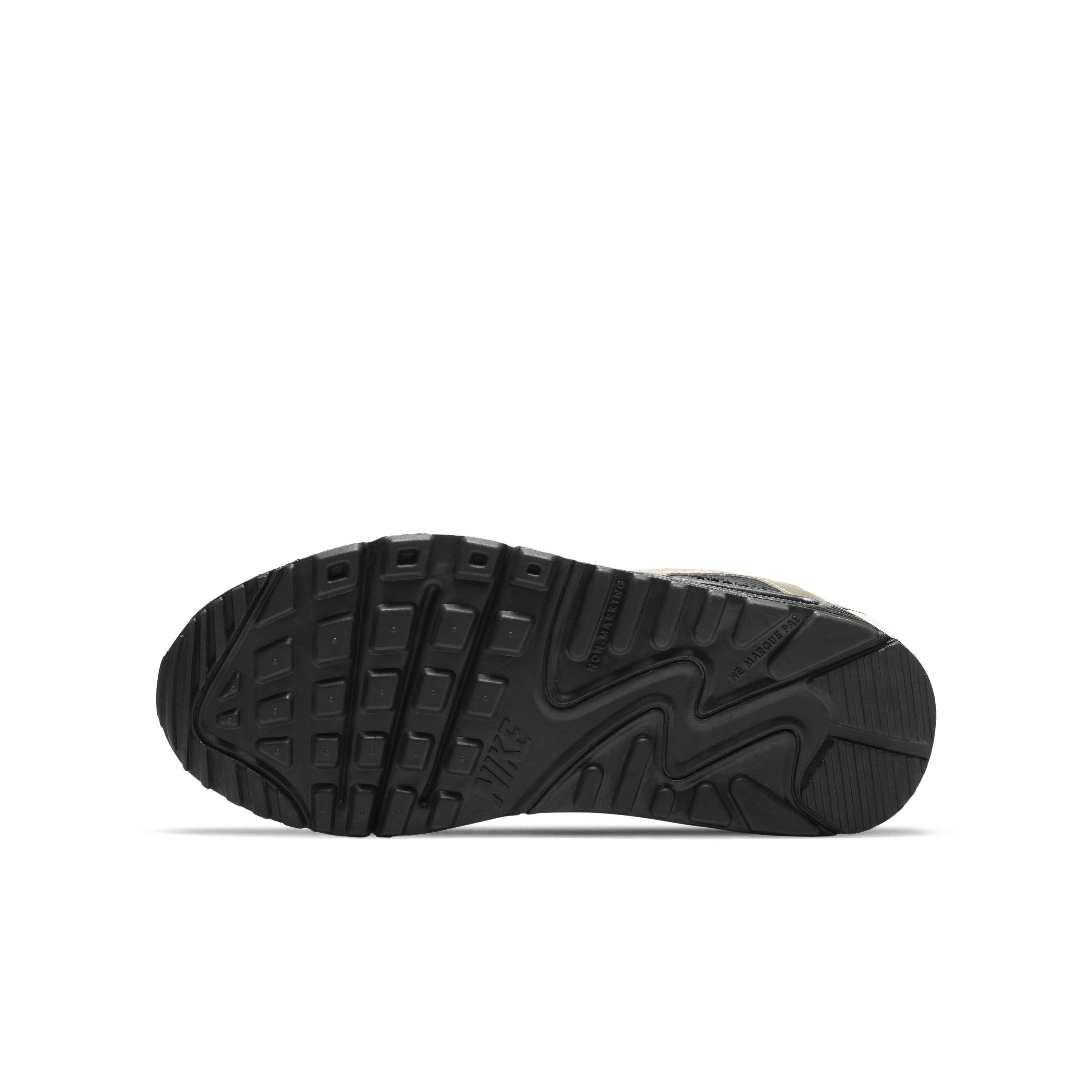 Nike Air Max 90 LTR "Black/Metallic Gold/White" Grade School Boys' Shoe - BLACK/GOLD/WHITE Thumbnail View 6