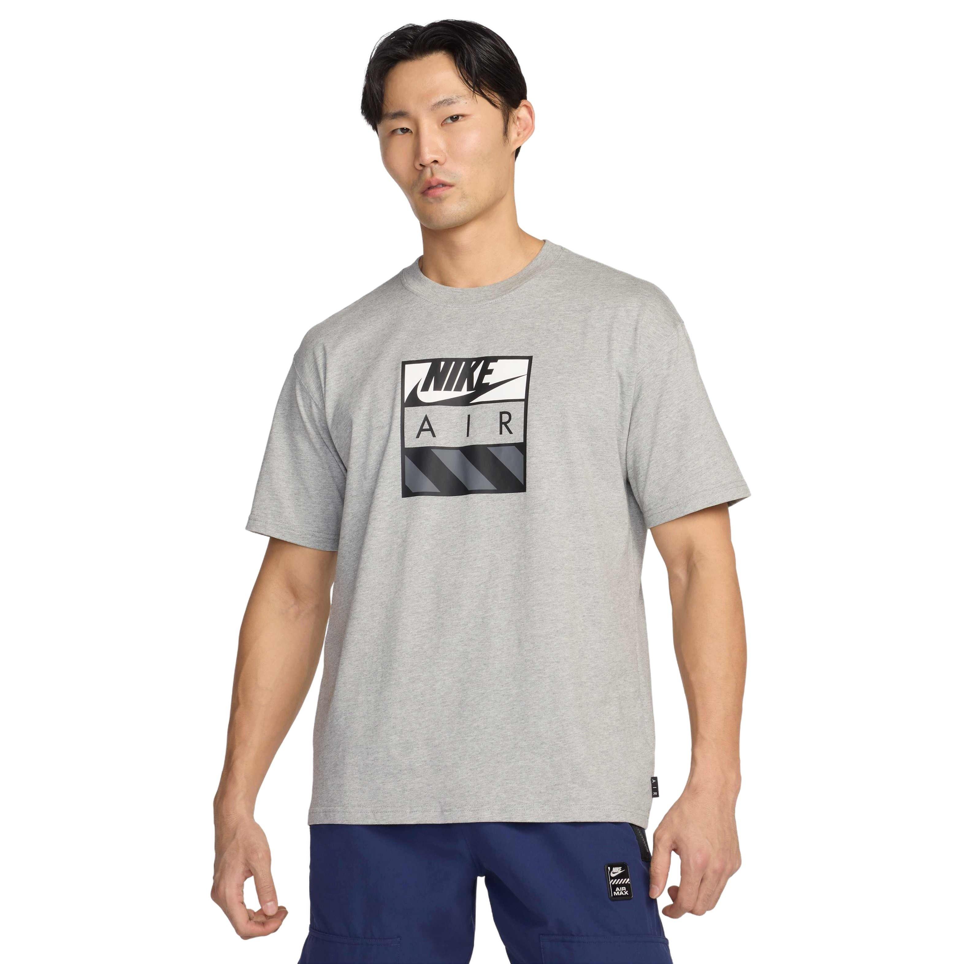 Nike Air Men's Sportswear Max90 T-Shirt - GREY Thumbnail View 1