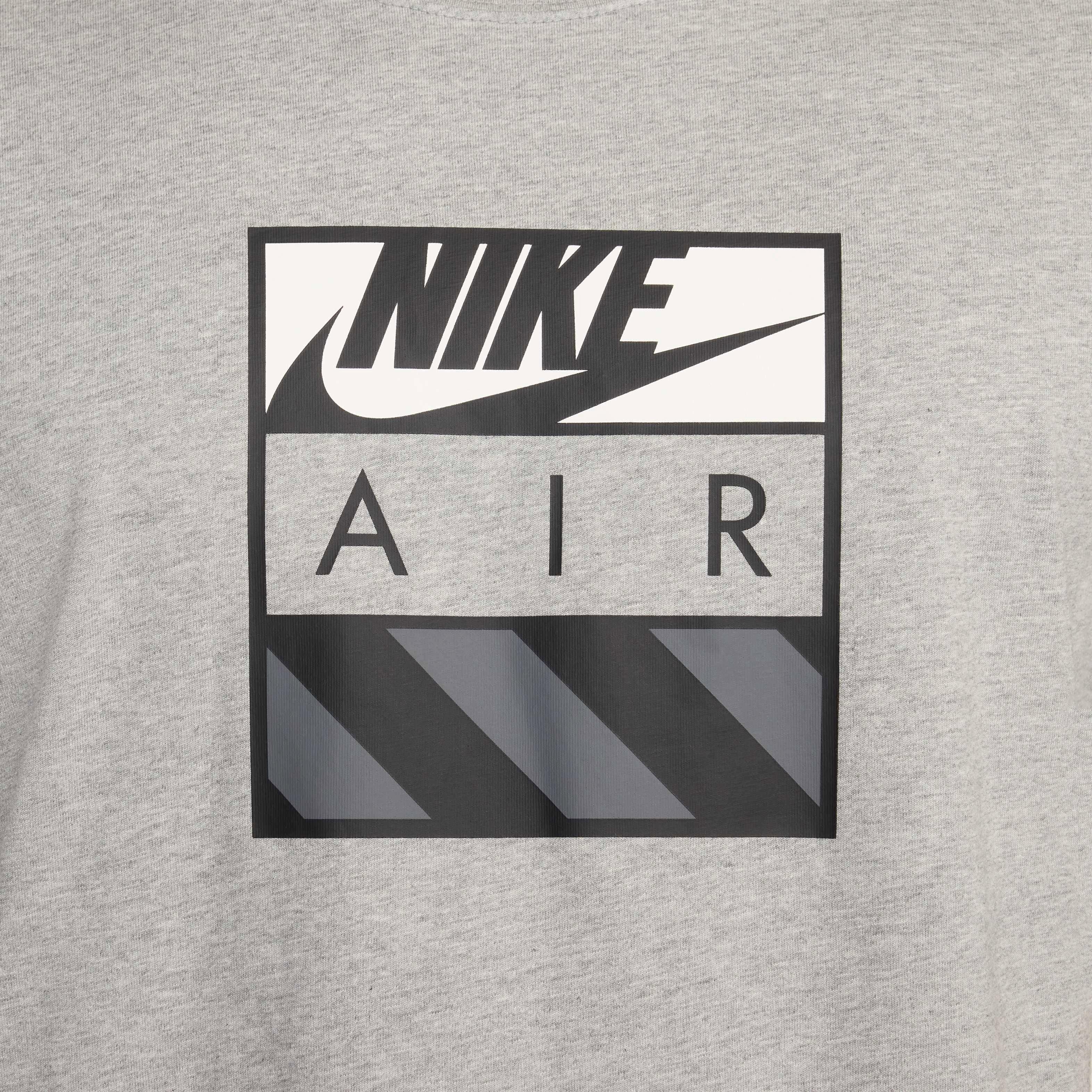 Nike Air Men's Sportswear Max90 T-Shirt - GREY Thumbnail View 4