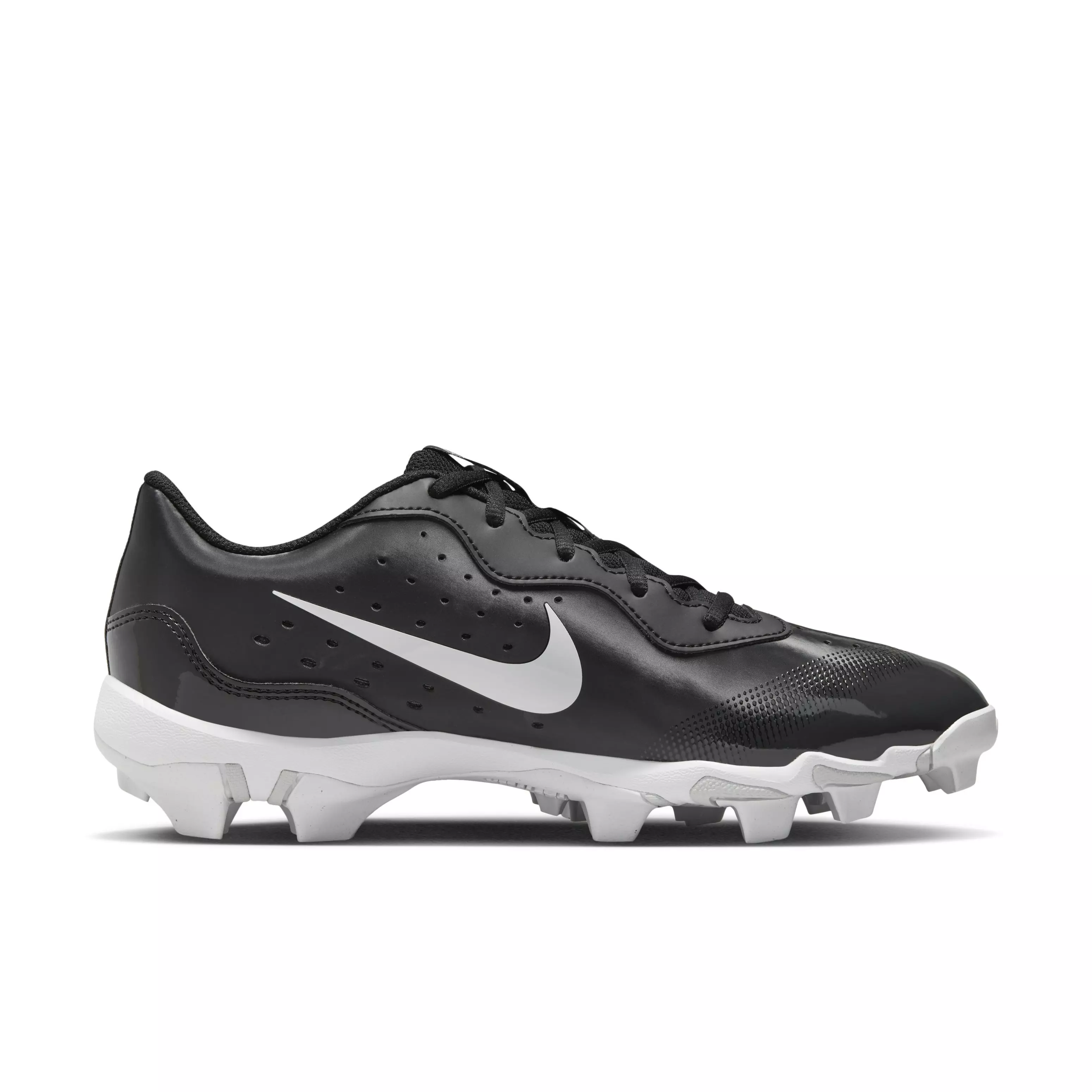 Nike Alpha Huarache 4 Keystone "Black/White/Anthracite/Pure Platinum" Men's Baseball Cleat - BLACK/WHITE/ANTHRACITE/PLATINUM