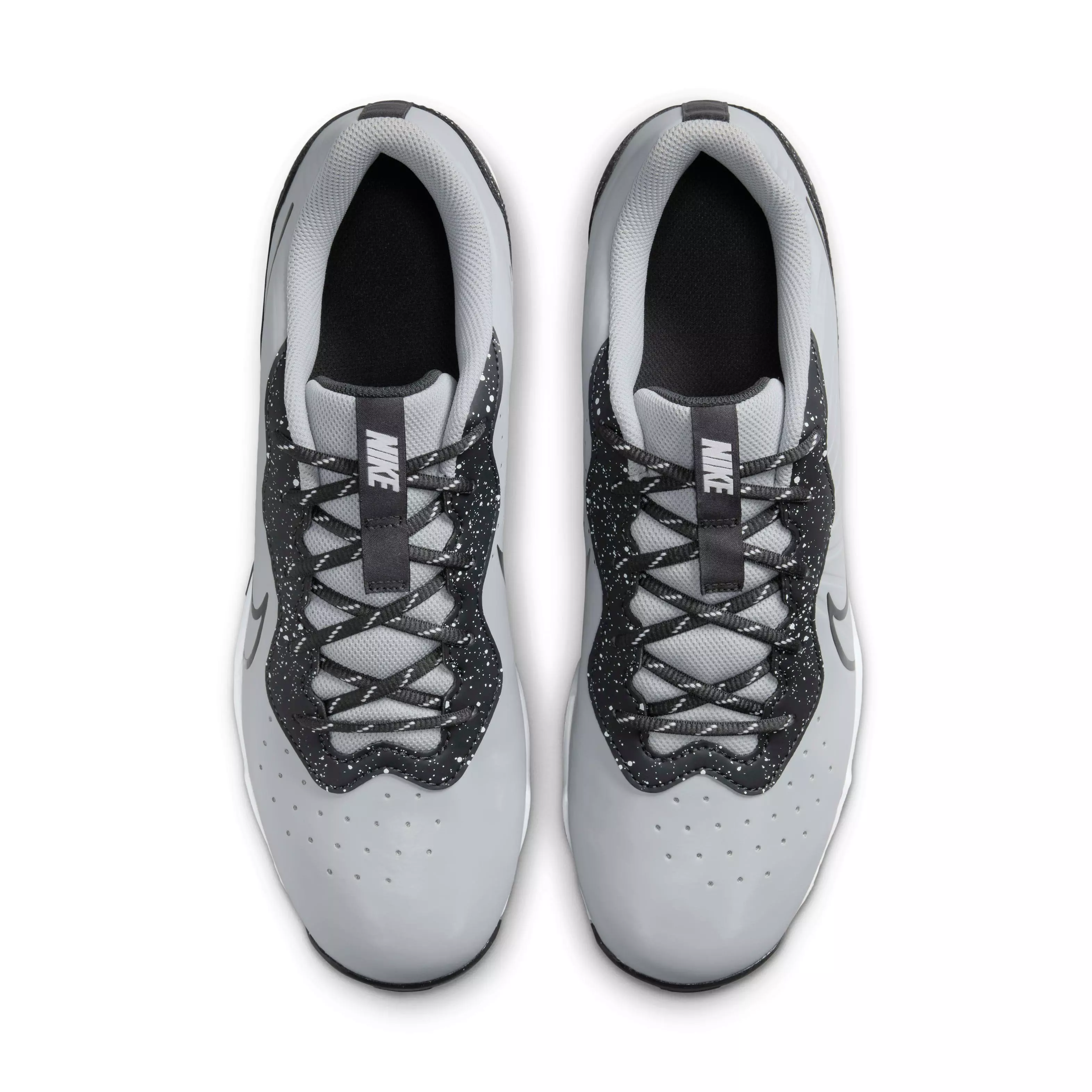 Nike Alpha Huarache 4 Keystone "Wolf Grey/White/Dark Smoke Grey" Men's Baseball Cleat - GREY/WHITE/DK GREY