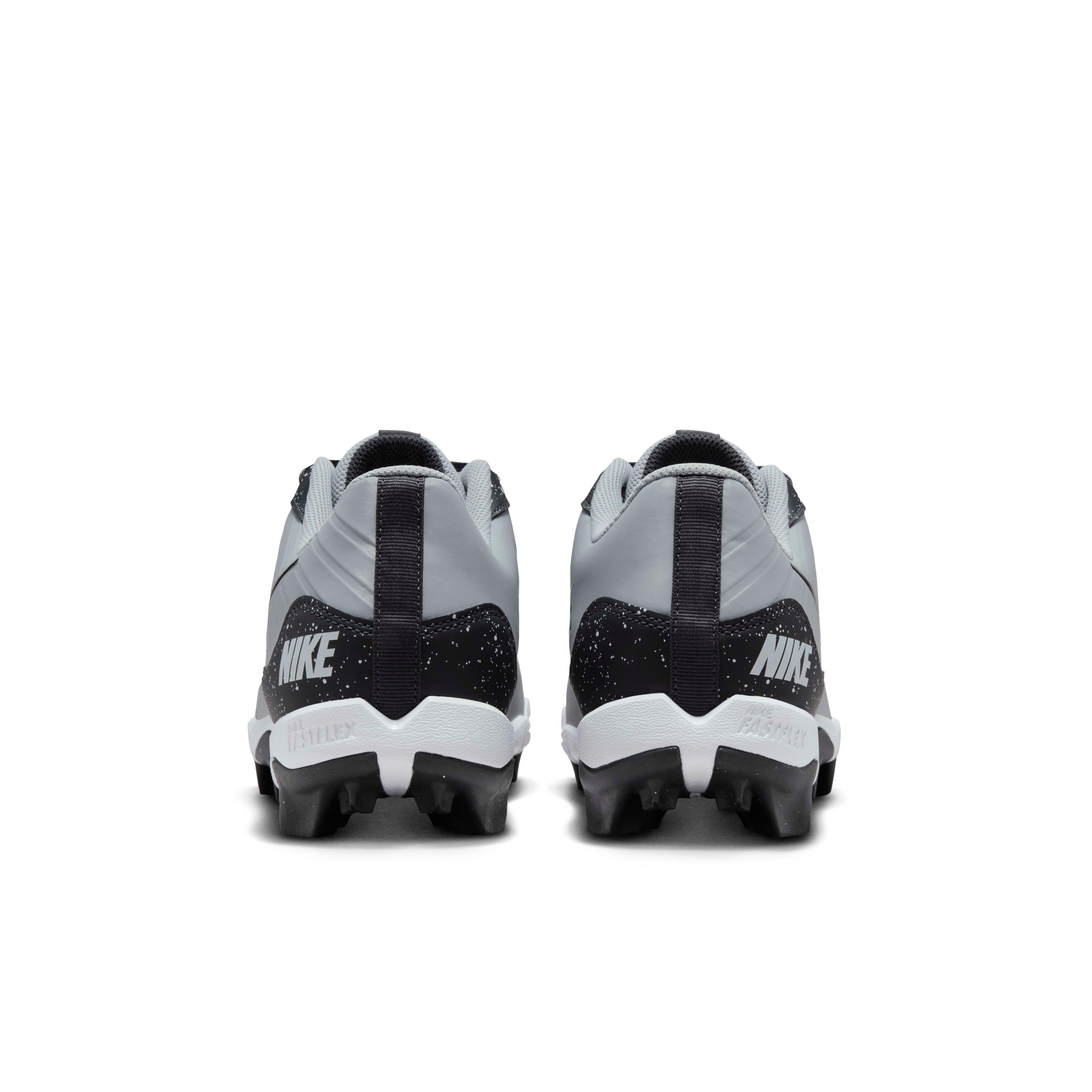 Nike Alpha Huarache 4 Keystone "Wolf Grey/White/Dark Smoke Grey" Men's Baseball Cleat - GREY/WHITE/DK GREY Thumbnail View 5