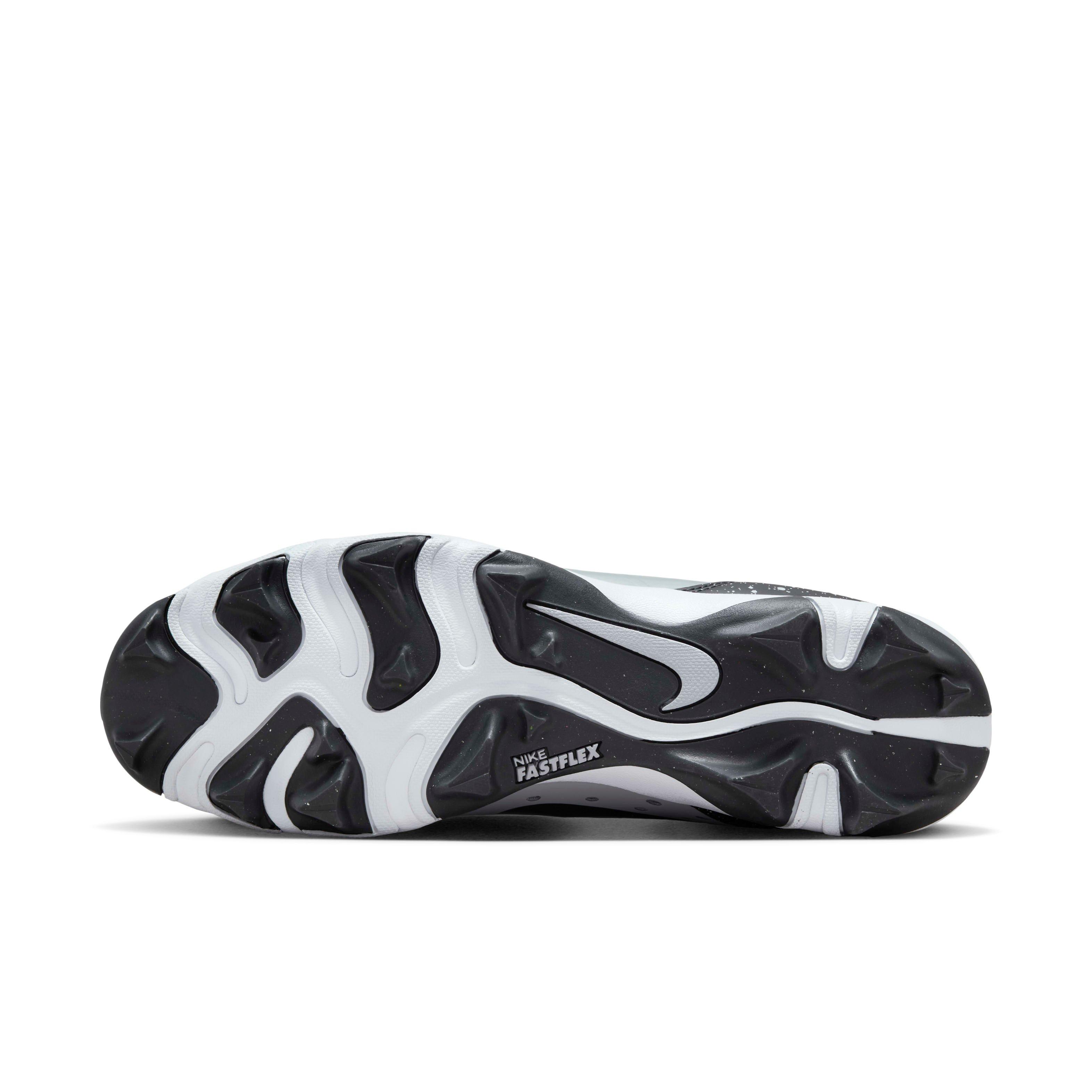 Nike Alpha Huarache 4 Keystone "Wolf Grey/White/Dark Smoke Grey" Men's Baseball Cleat - GREY/WHITE/DK GREY Thumbnail View 6