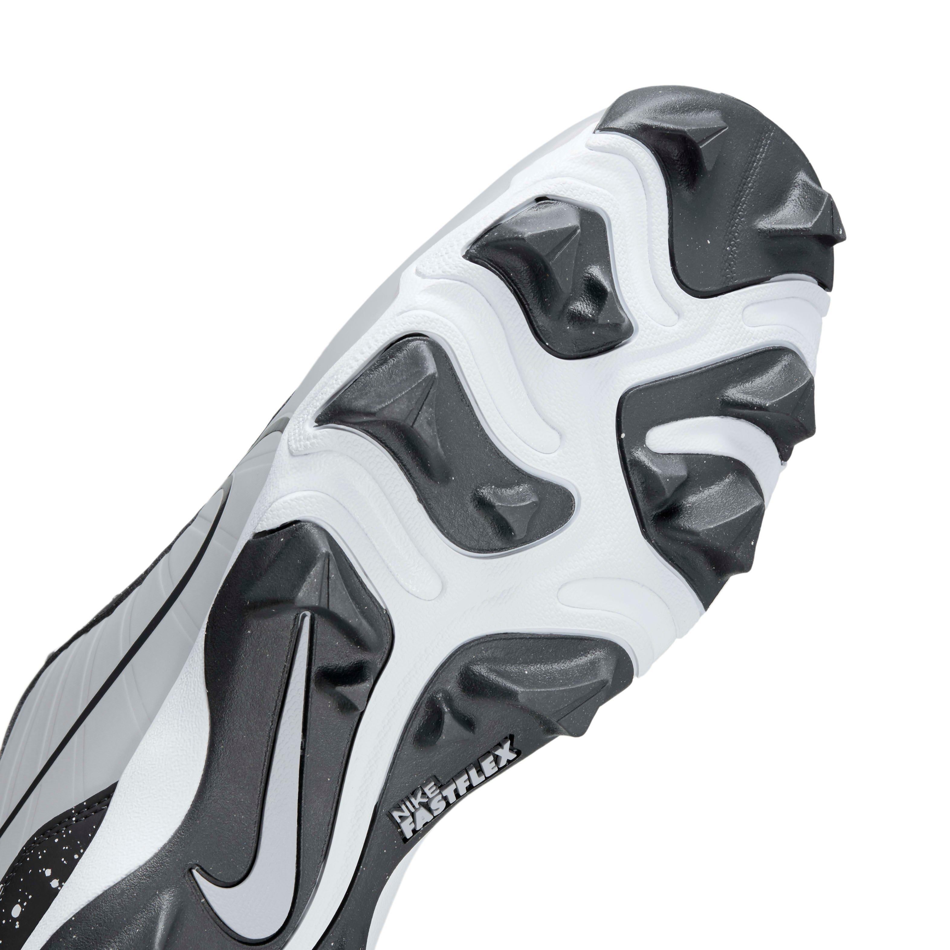 Nike Alpha Huarache 4 Keystone "Wolf Grey/White/Dark Smoke Grey" Men's Baseball Cleat - GREY/WHITE/DK GREY Thumbnail View 7