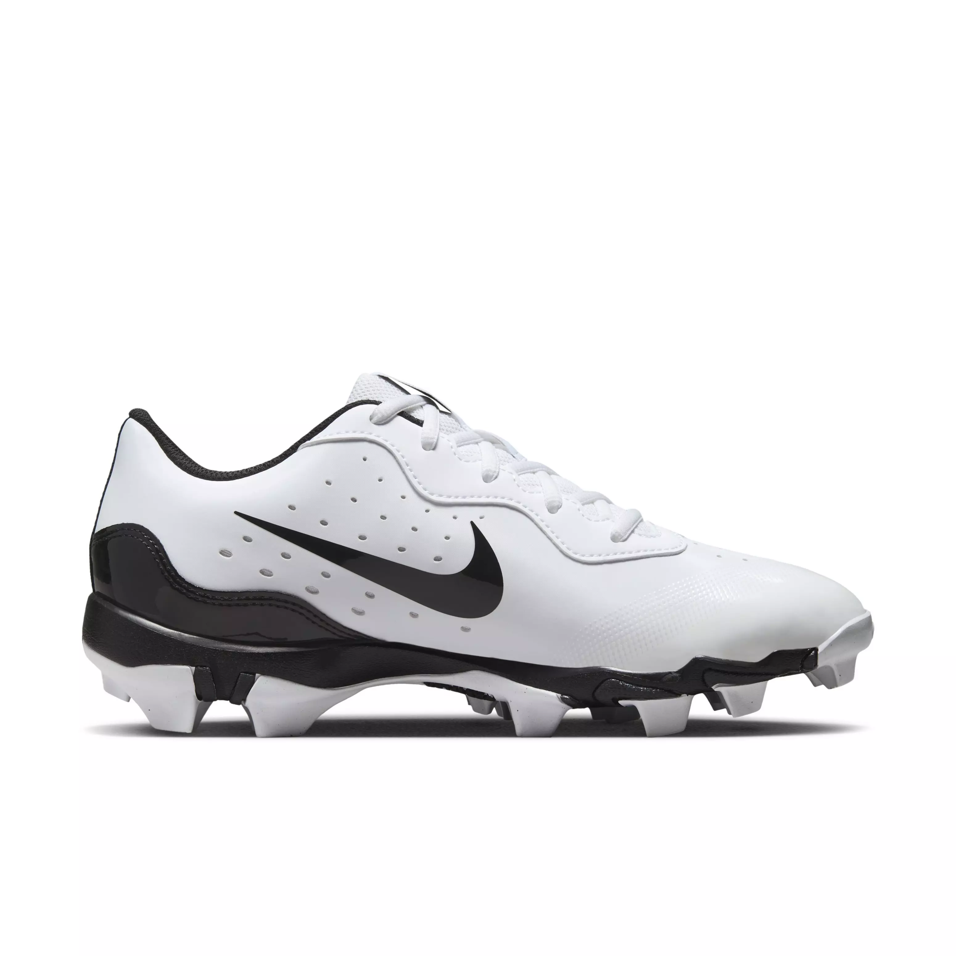 Nike Alpha Huarache 4 Keystone "White/Black/Anthracite/Pure Platinum" Men's Baseball Cleat - WHITE/BLACK/ANTHRACITE/PLATINUM
