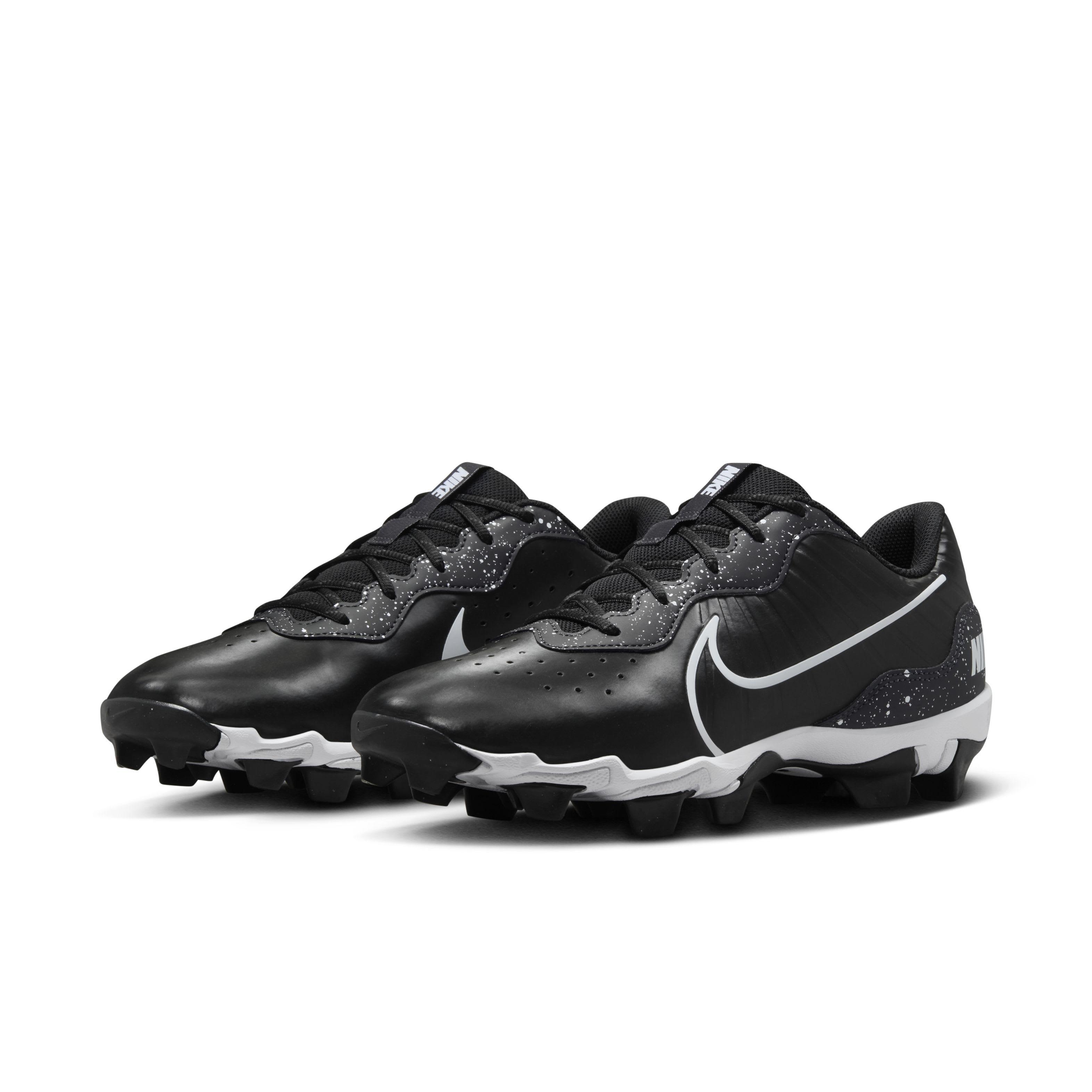 Nike Alpha Huarache 4 Keystone "Black/Dark Smoke Grey/White" Men's Baseball Cleat - BLACK/DK GREY/WHITE Thumbnail View 3