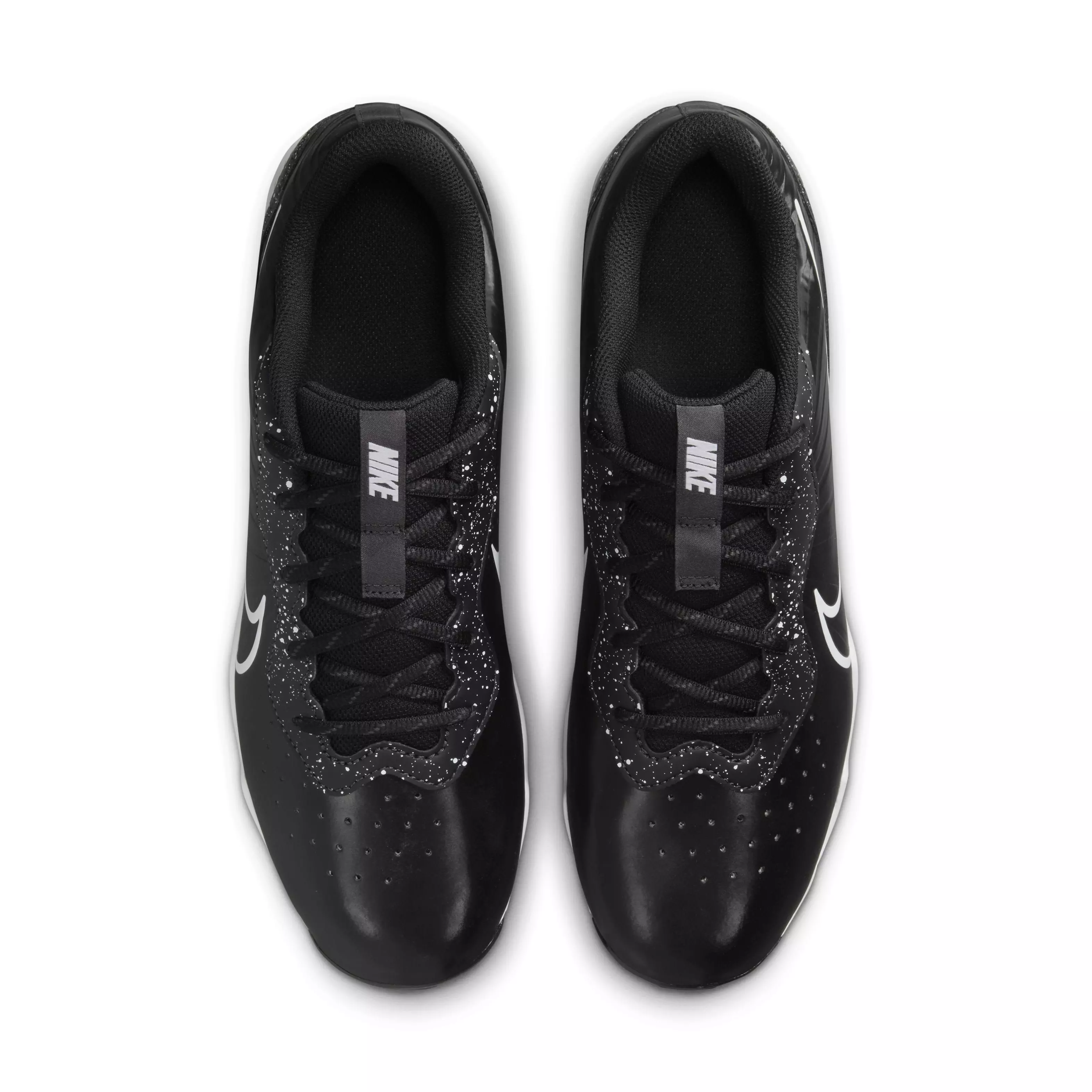 Nike Alpha Huarache 4 Keystone "Black/Dark Smoke Grey/White" Men's Baseball Cleat - BLACK/DK GREY/WHITE