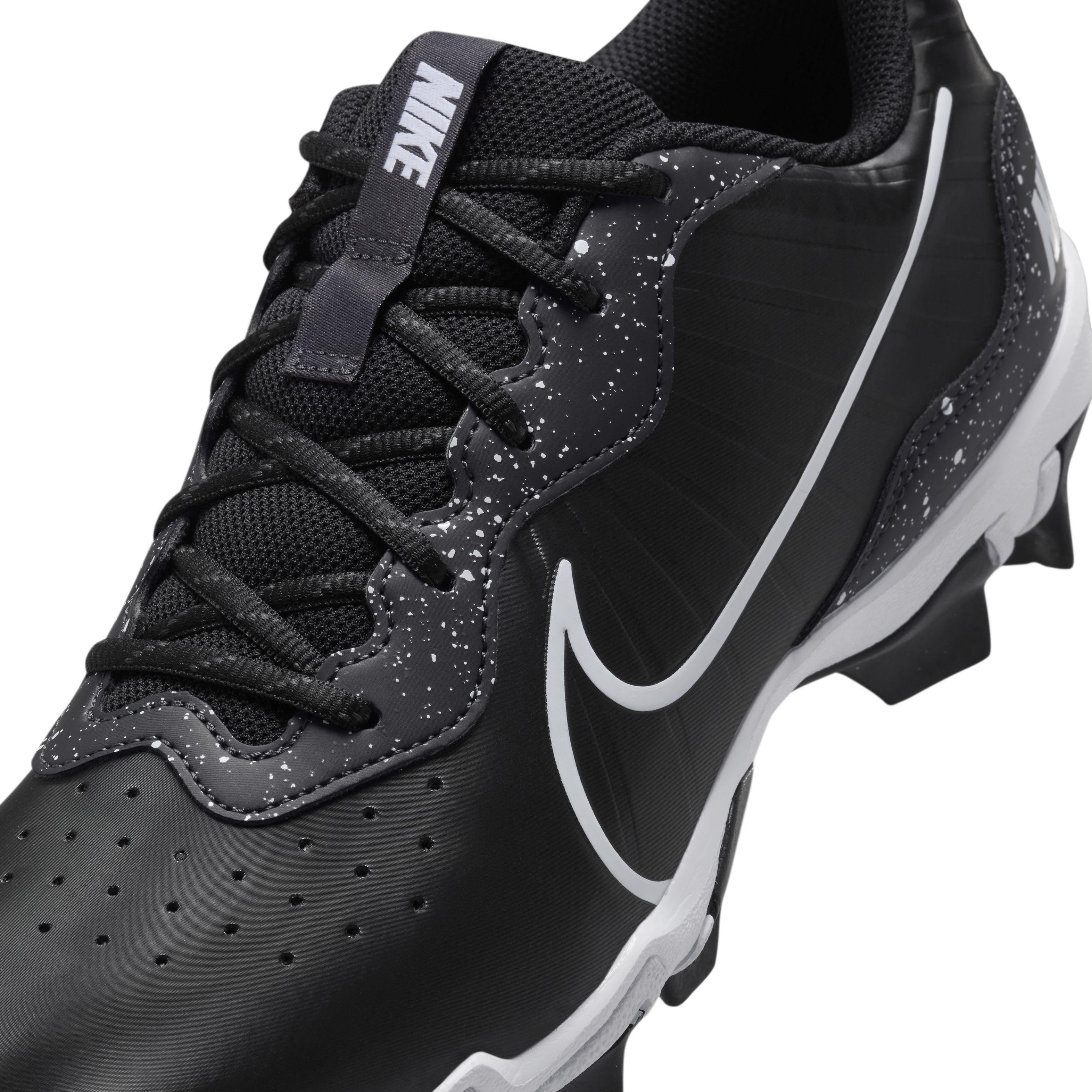 Nike Alpha Huarache 4 Keystone "Black/Dark Smoke Grey/White" Men's Baseball Cleat - BLACK/DK GREY/WHITE Thumbnail View 8