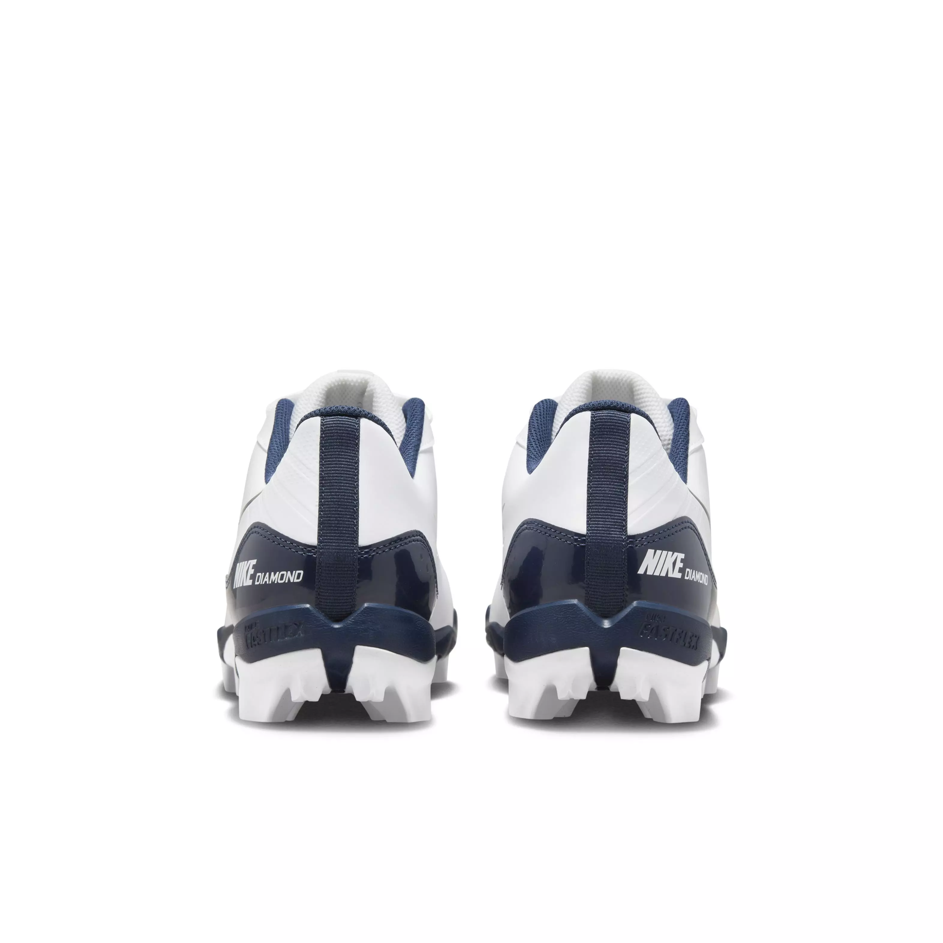 Nike Alpha Huarache 4 Keystone "White/Midnight Navy/Pure Platinum" Men's Baseball Cleat - WHITE/NAVY/PLATINUM