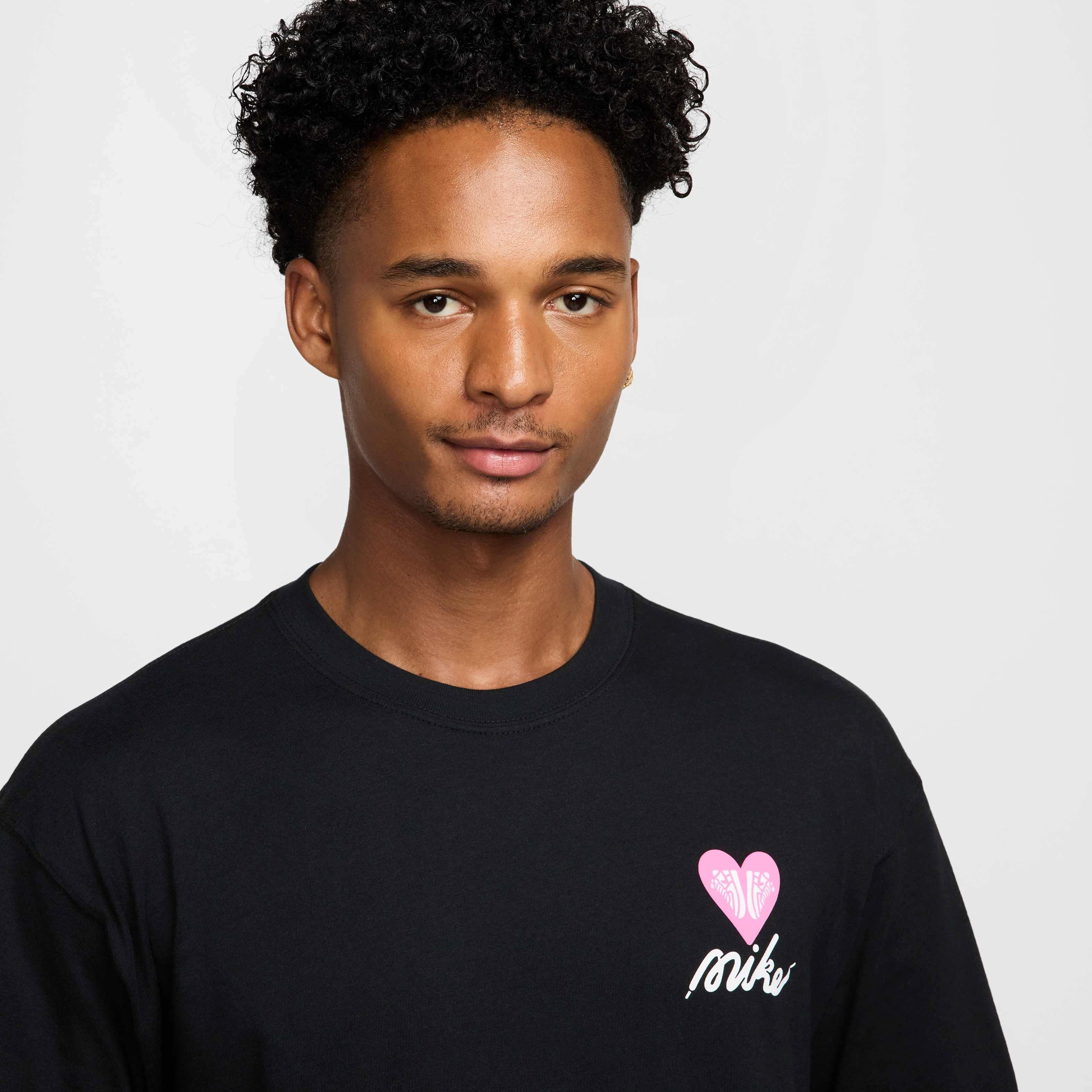 Nike Unisex Sportswear Max90 OC V-Day T-Shirt - BLACK Thumbnail View 3