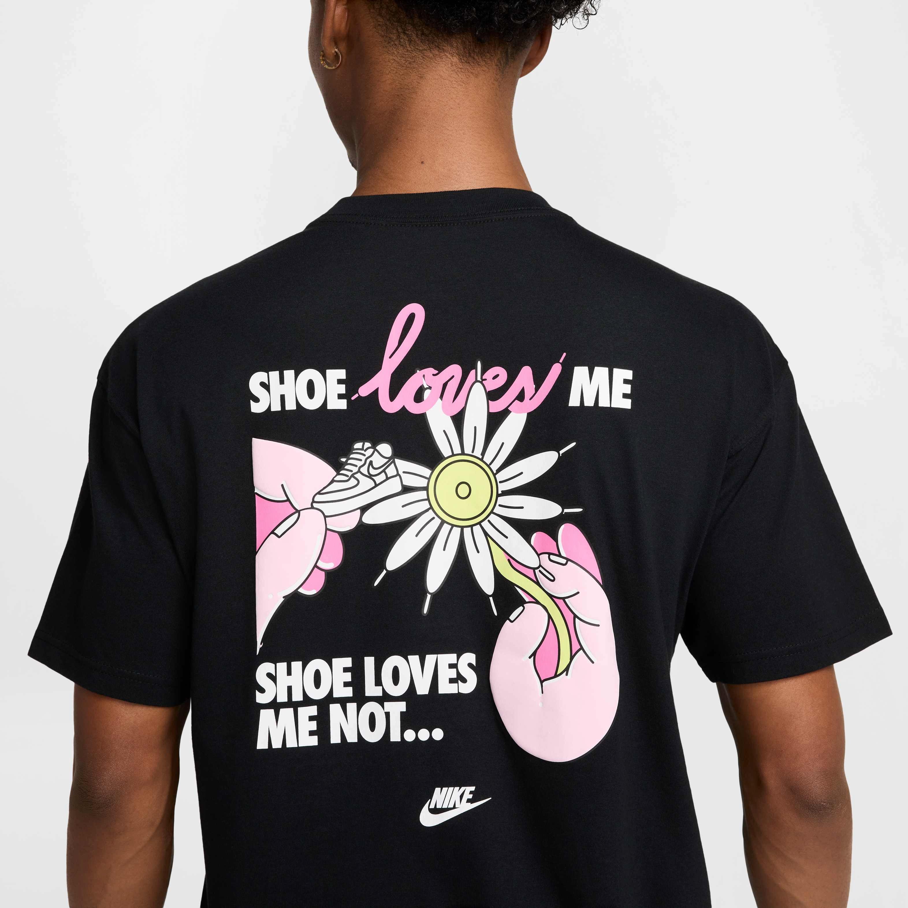 Nike Unisex Sportswear Max90 OC V-Day T-Shirt - BLACK Thumbnail View 4