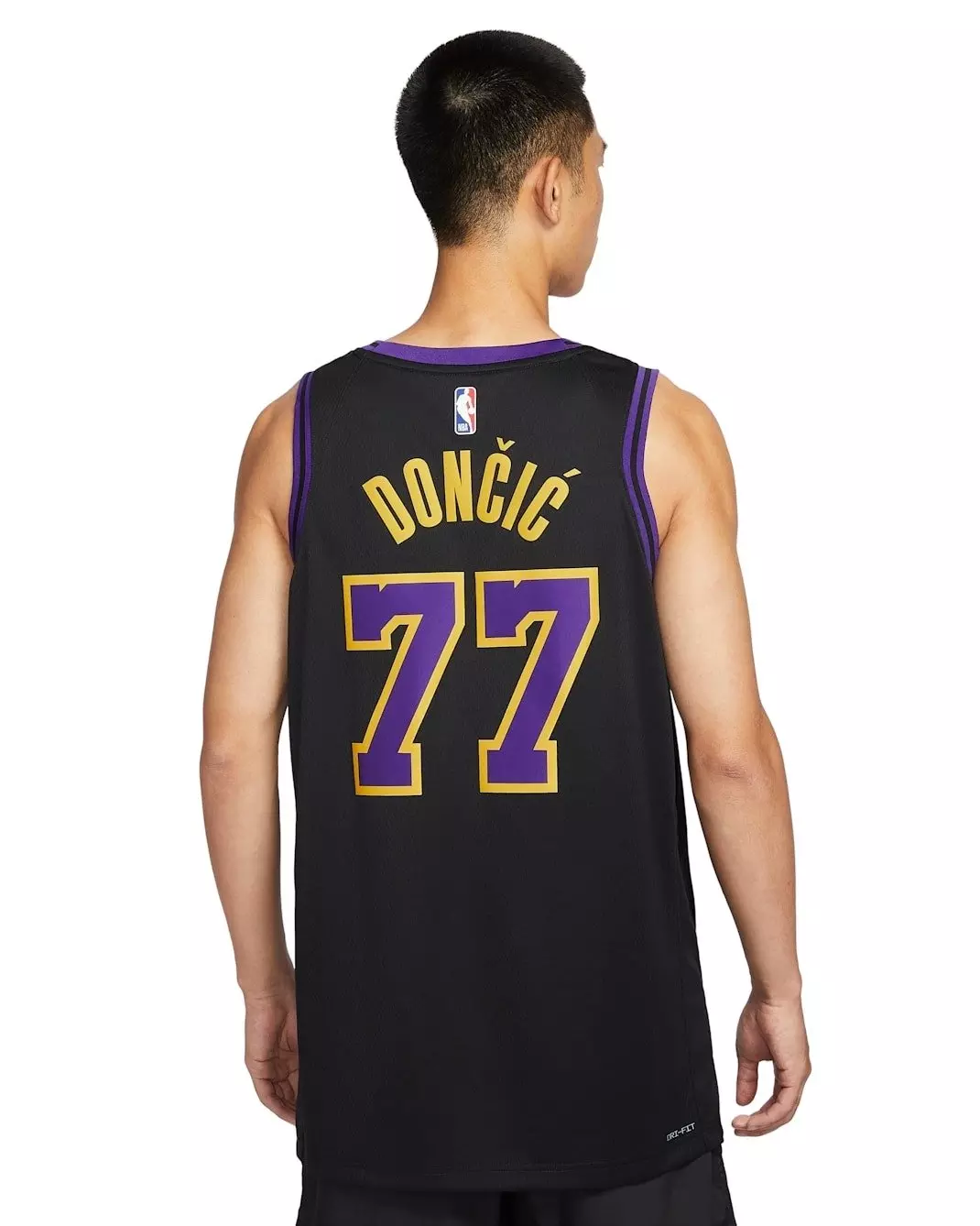 Nike Los Angeles Lakers City Edition Dri-FIT NBA Swingman Jersey - Black - BLACK