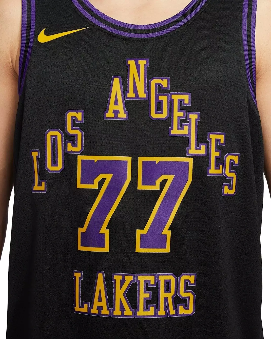 Nike Los Angeles Lakers City Edition Dri-FIT NBA Swingman Jersey - Black - BLACK