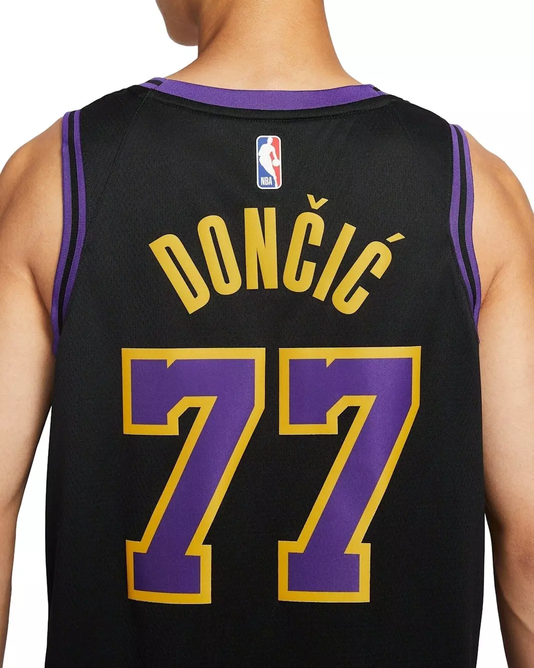 Nike Los Angeles Lakers City Edition Dri-FIT NBA Swingman Jersey - Black - BLACK