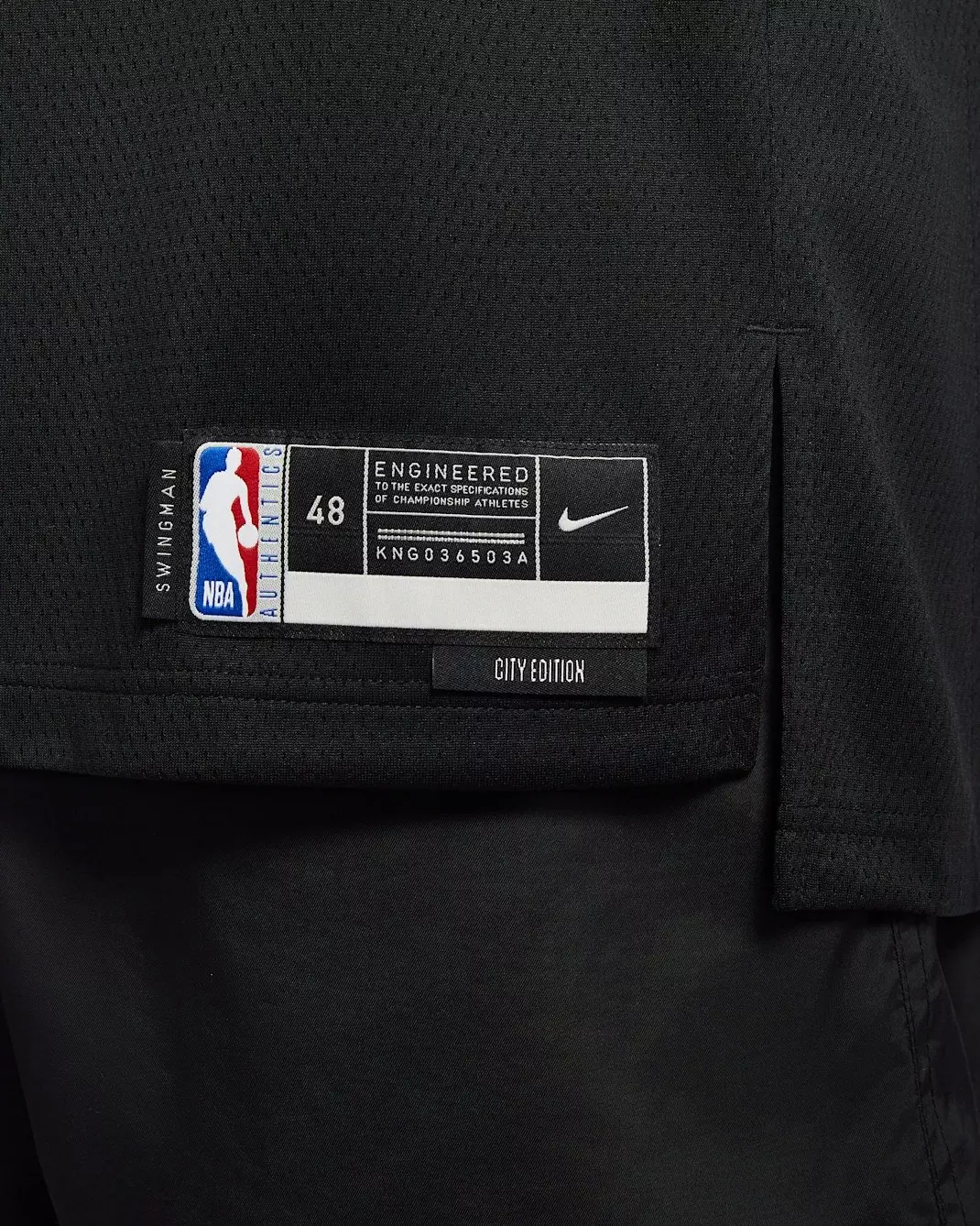 Nike Los Angeles Lakers City Edition Dri-FIT NBA Swingman Jersey - Black - BLACK