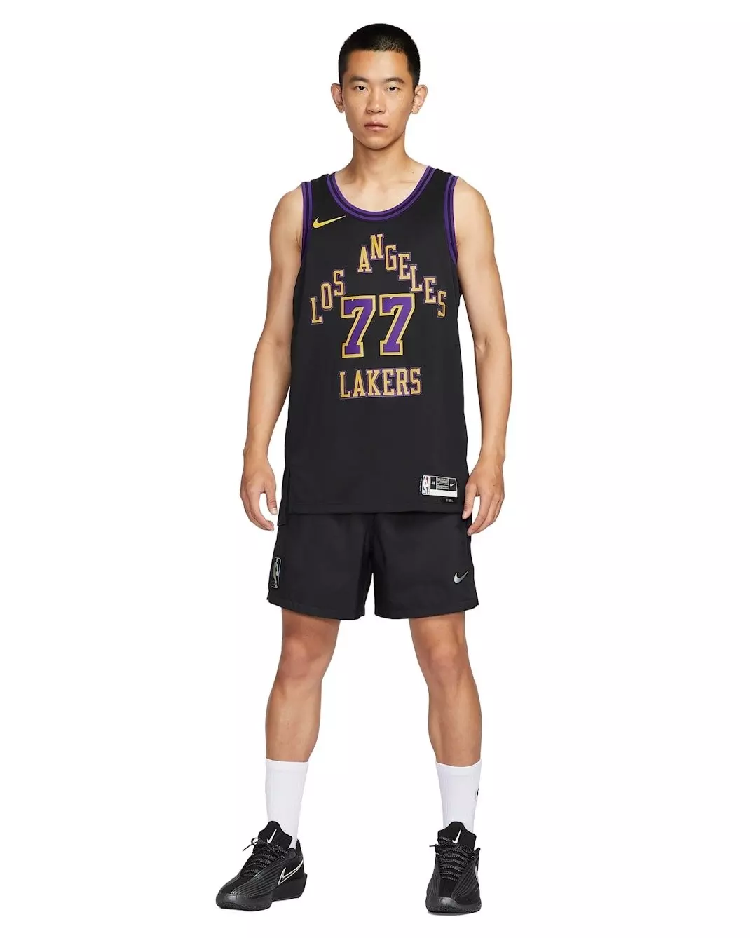 Nike Los Angeles Lakers City Edition Dri-FIT NBA Swingman Jersey - Black - BLACK