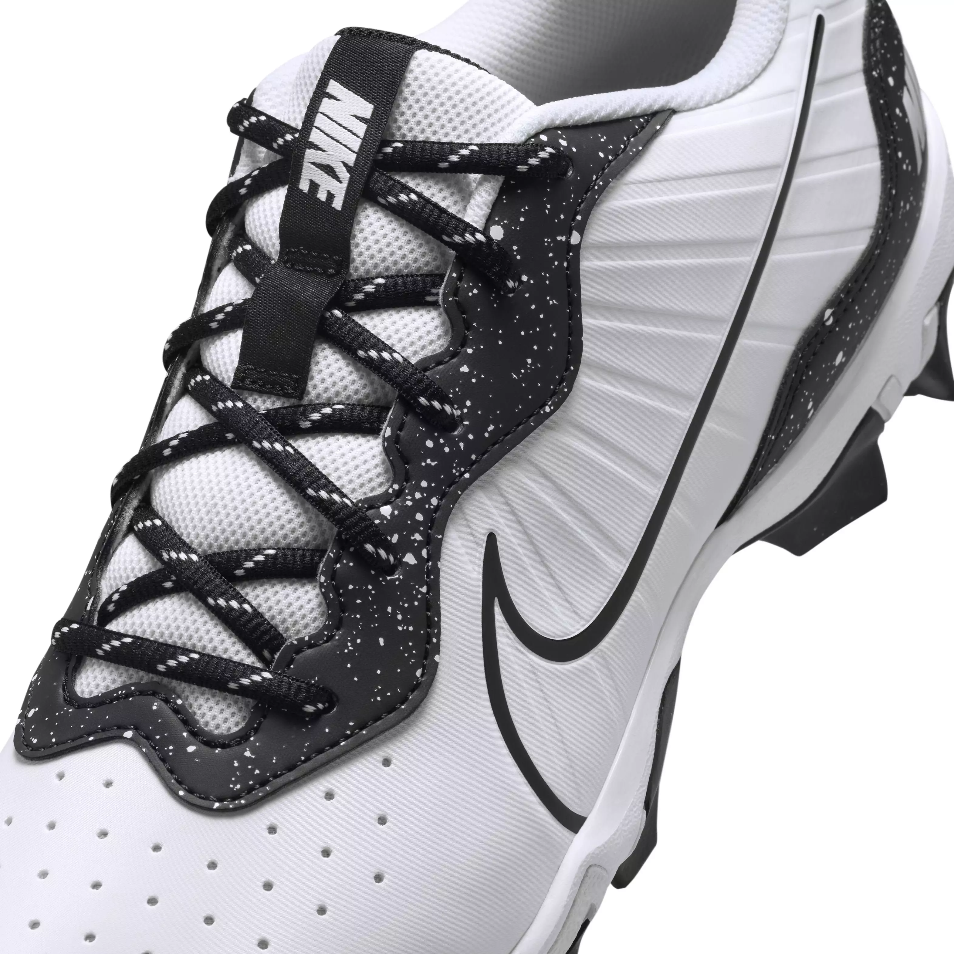 Nike Alpha Huarache 4 Keystone "White/Black" Men's Baseball Cleat - WHITE/BLACK