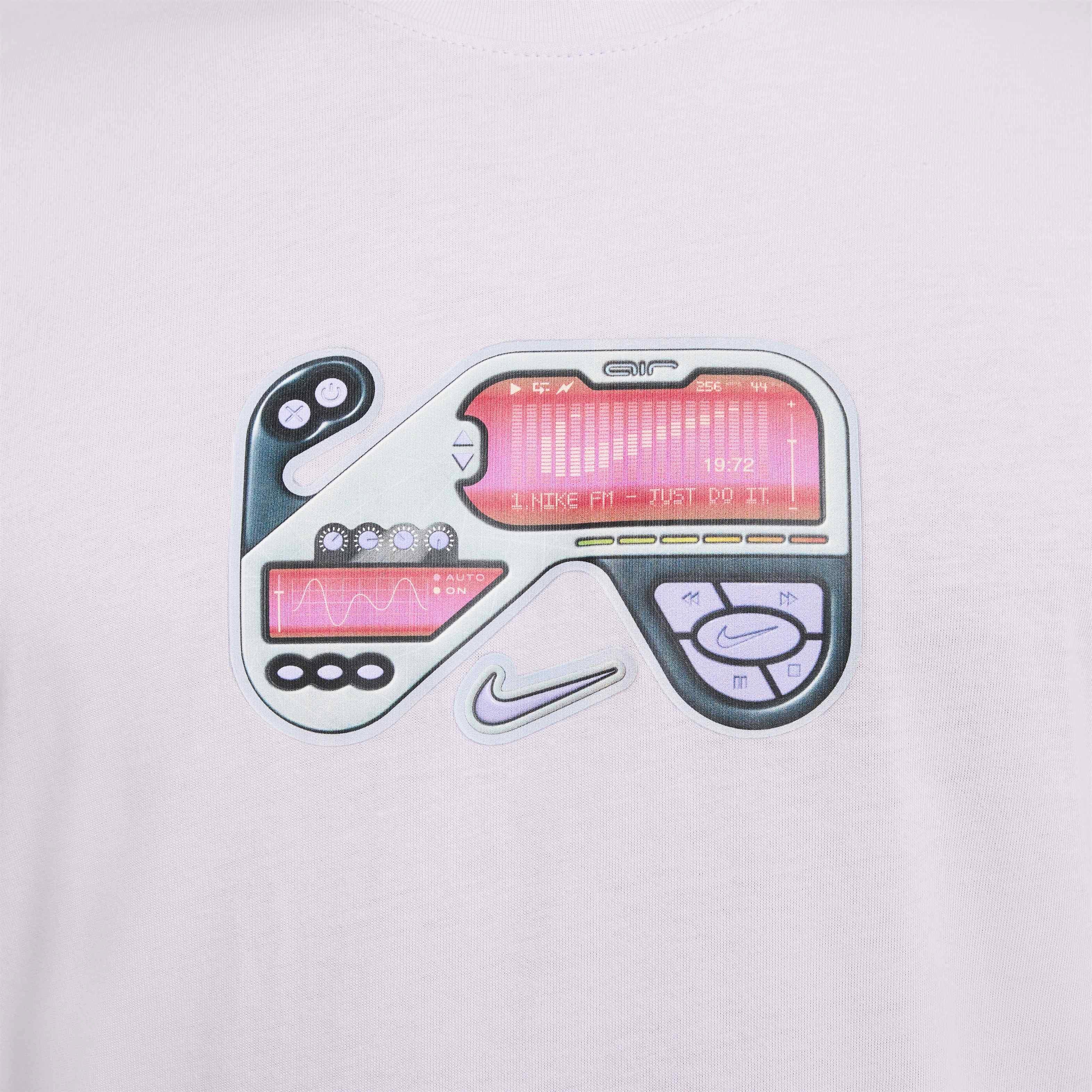 Nike Unisex Sportswear Long-Sleeve OC Mixtape T-Shirt - Purple - PURPLE Thumbnail View 4