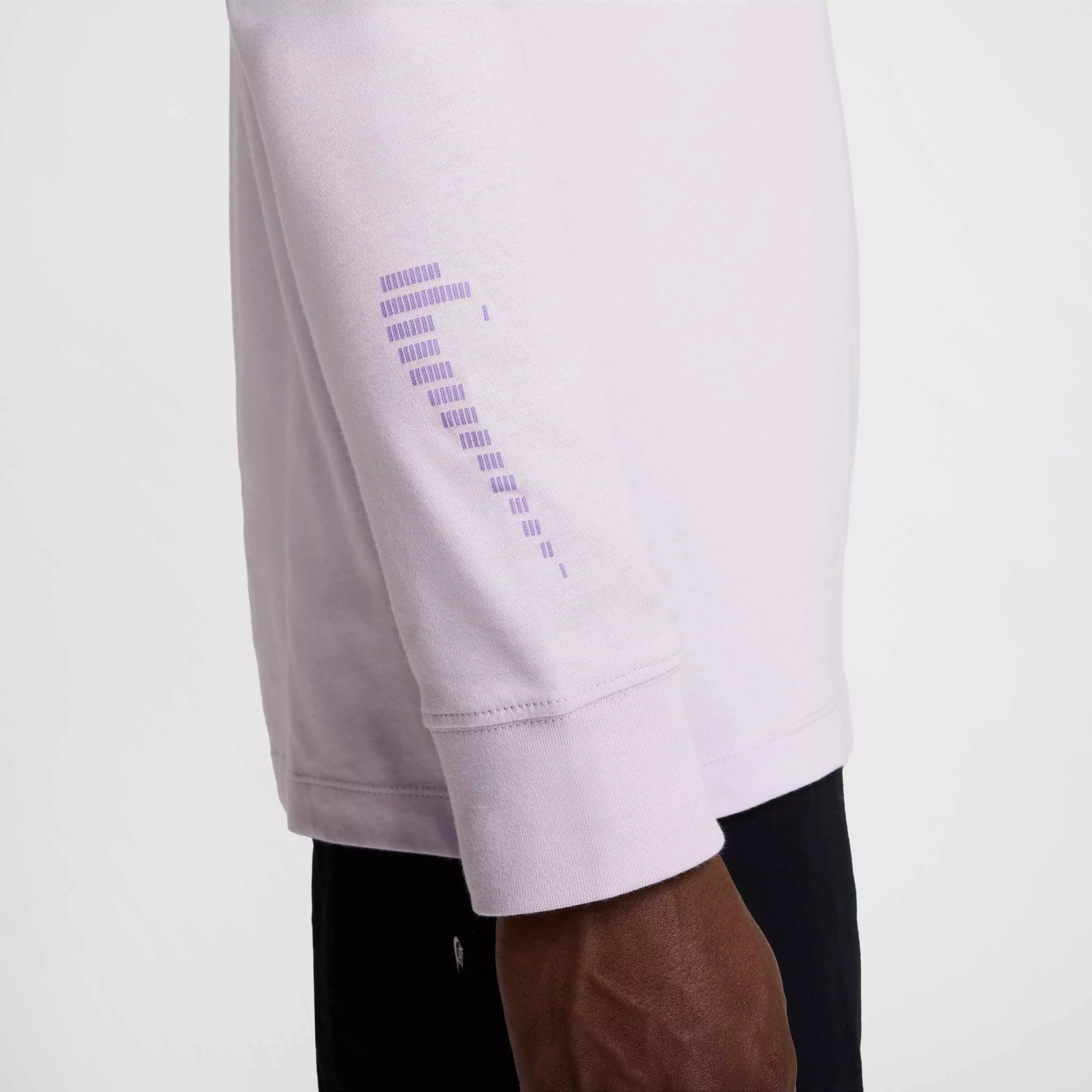 Nike Unisex Sportswear Long-Sleeve OC Mixtape T-Shirt -Purple - PURPLE