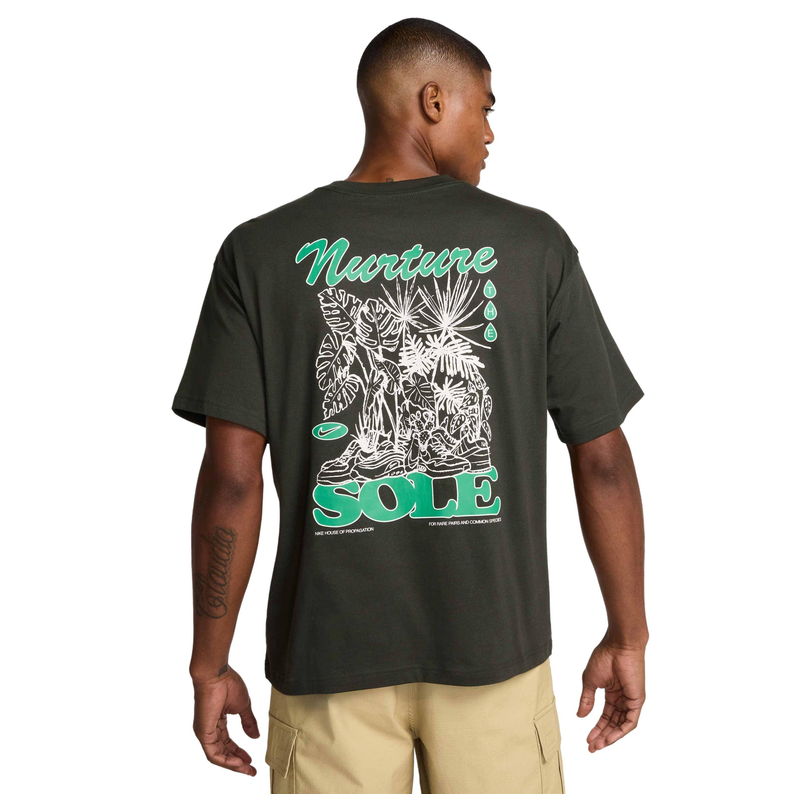 Nike Unisex Sportswear Max90 OC Blooming T-Shirt - GREEN Thumbnail View 2