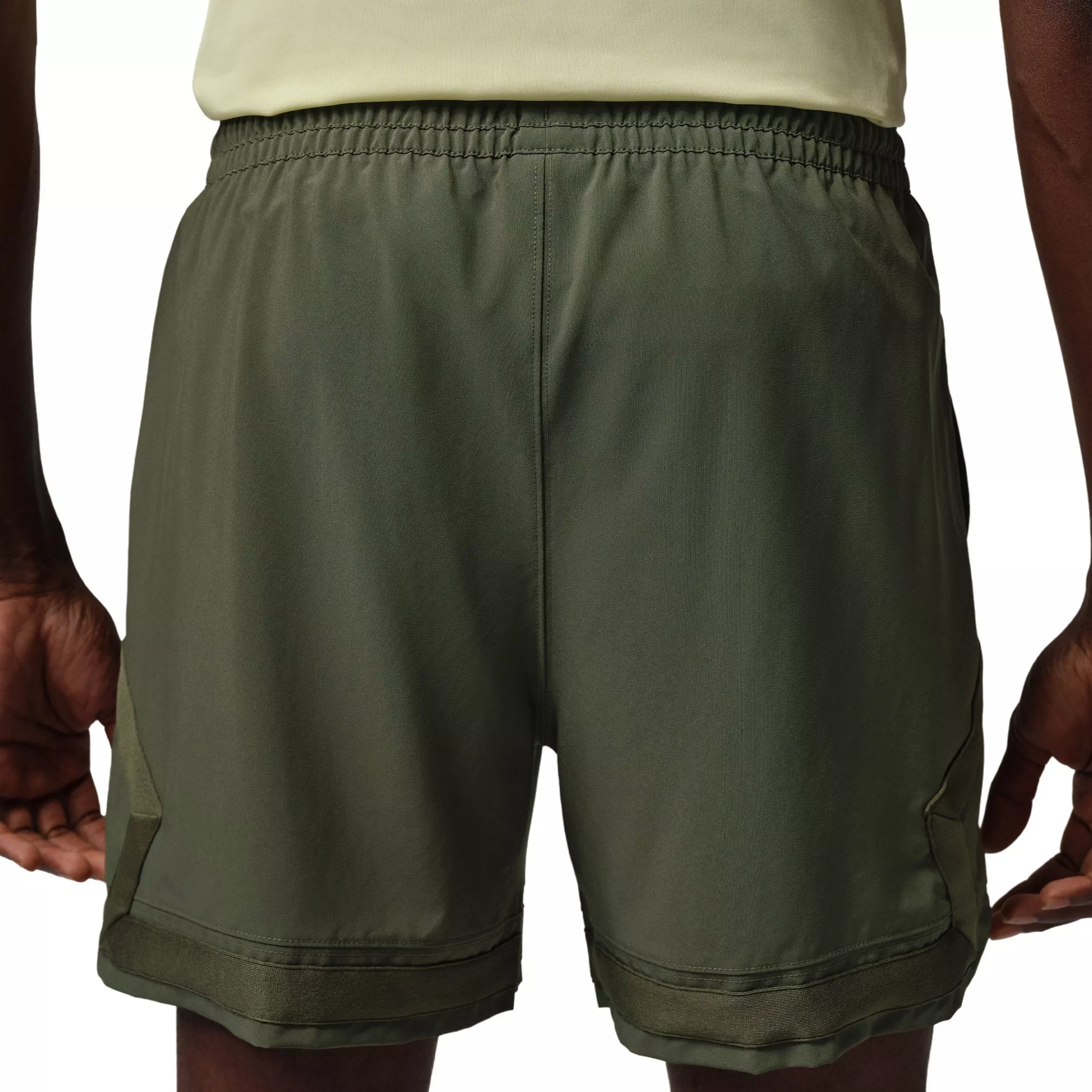 Jordan Men's Sport Dri-FIT Woven Diamond Shorts - DARK GREEN