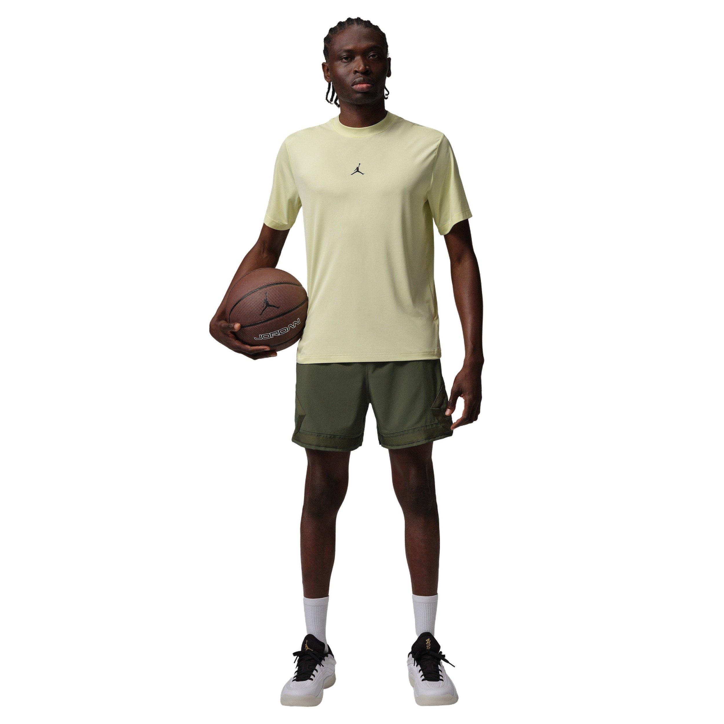Jordan Men's Sport Dri-FIT Woven Diamond Shorts - DARK GREEN Thumbnail View 6