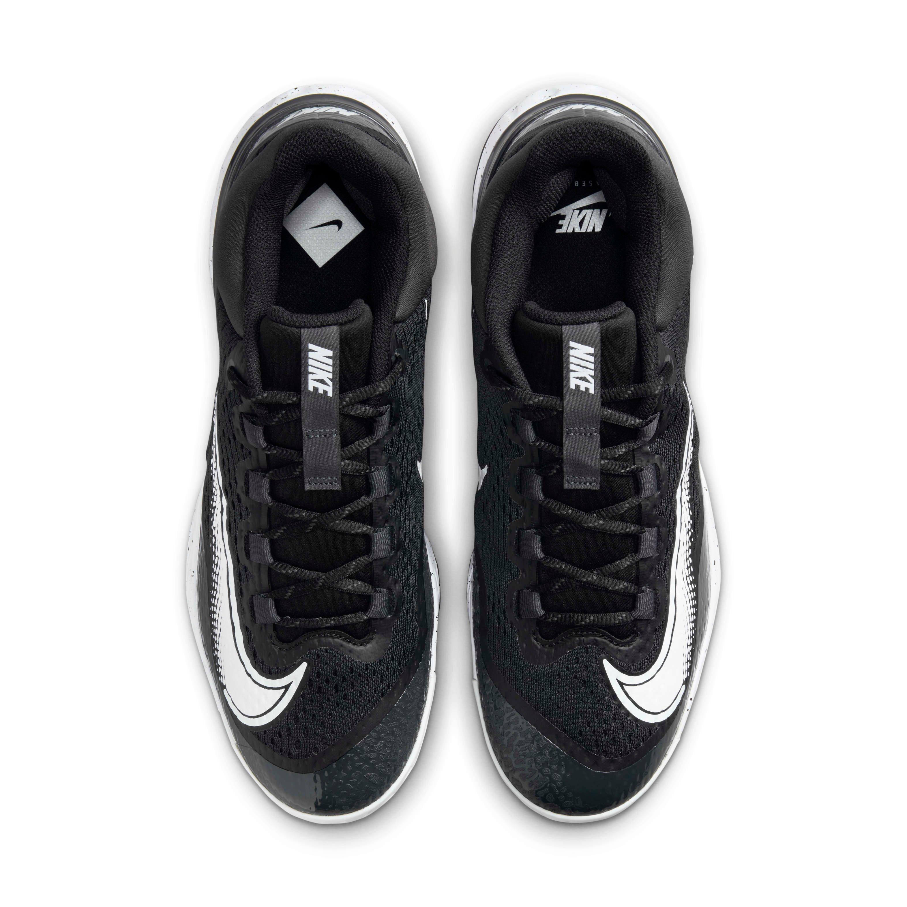 Nike Alpha‎ Huarache Elite 4 Low Baseball Cleats Mens Sz 8 Black DJ6521-003 Nike Alpha Huarache Elite 4 Low - Black Cleat | Hibbett main image 4