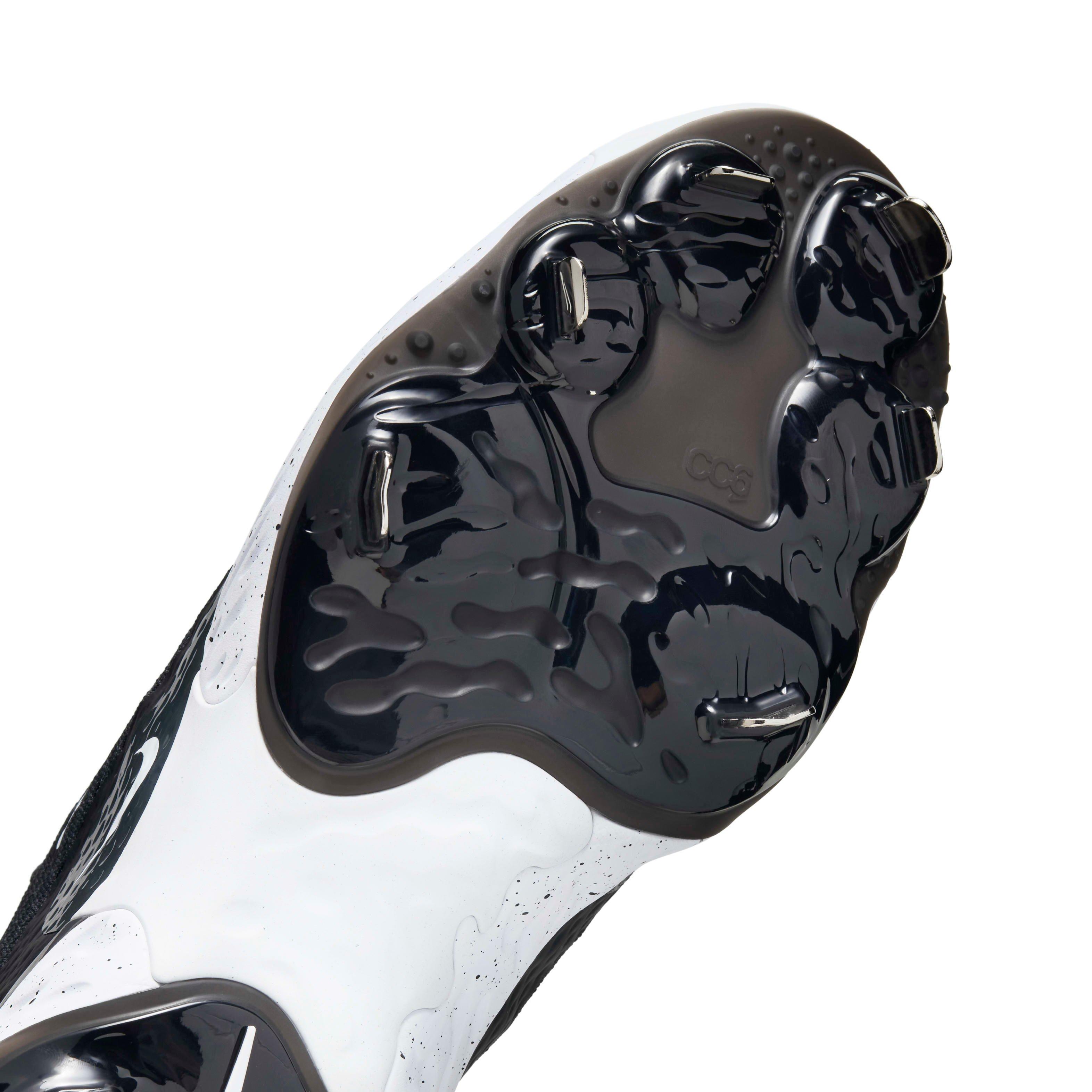 Nike Alpha Huarache Elite 4 Low MCS "Black/Dark Smoke Grey/White" Men's Baseball Cleat - BLACK/DK GREY/WHITE Thumbnail View 7