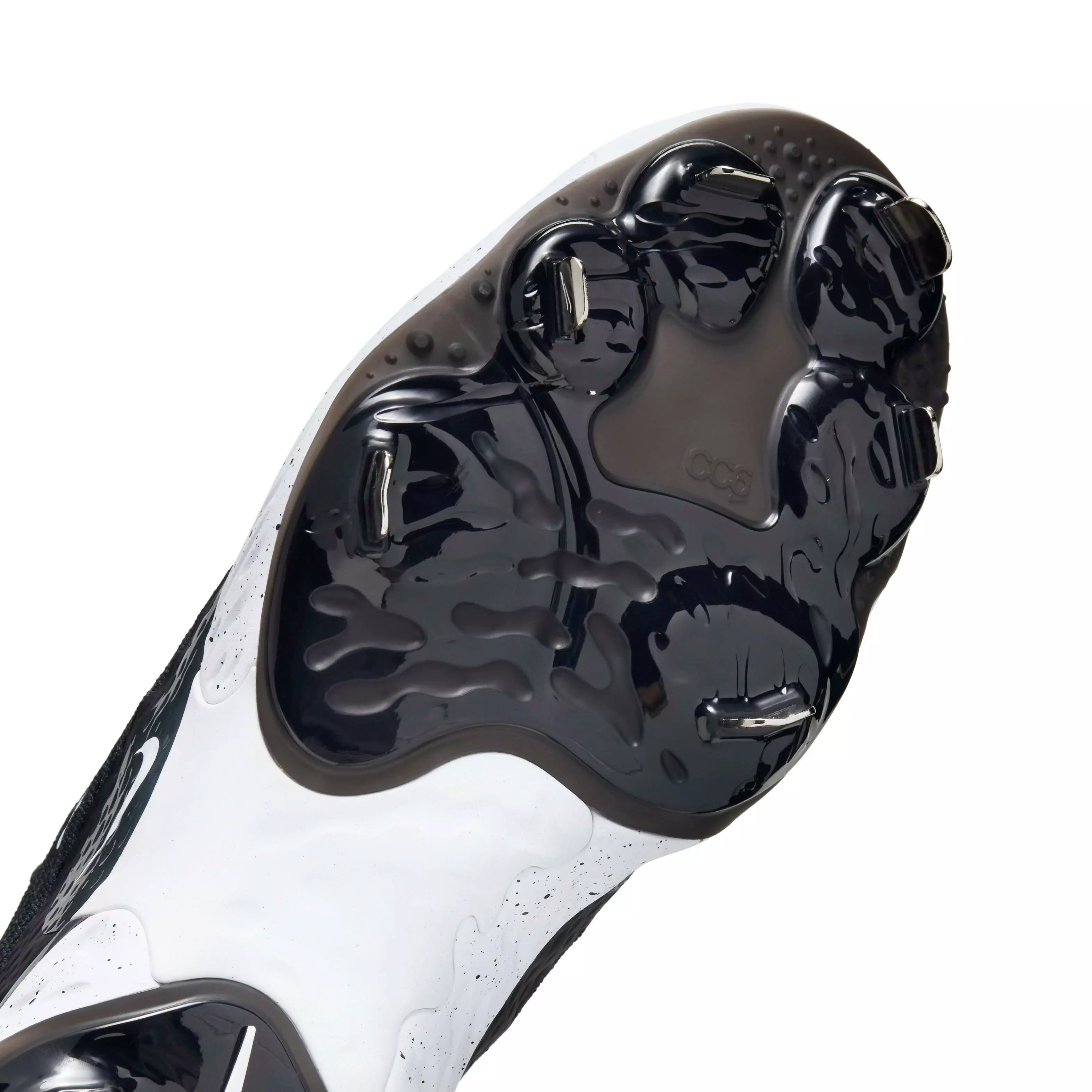 Nike Alpha Huarache Elite 4 Low MCS "Black/Dark Smoke Grey/White" Men's Baseball Cleat - BLACK/DK GREY/WHITE