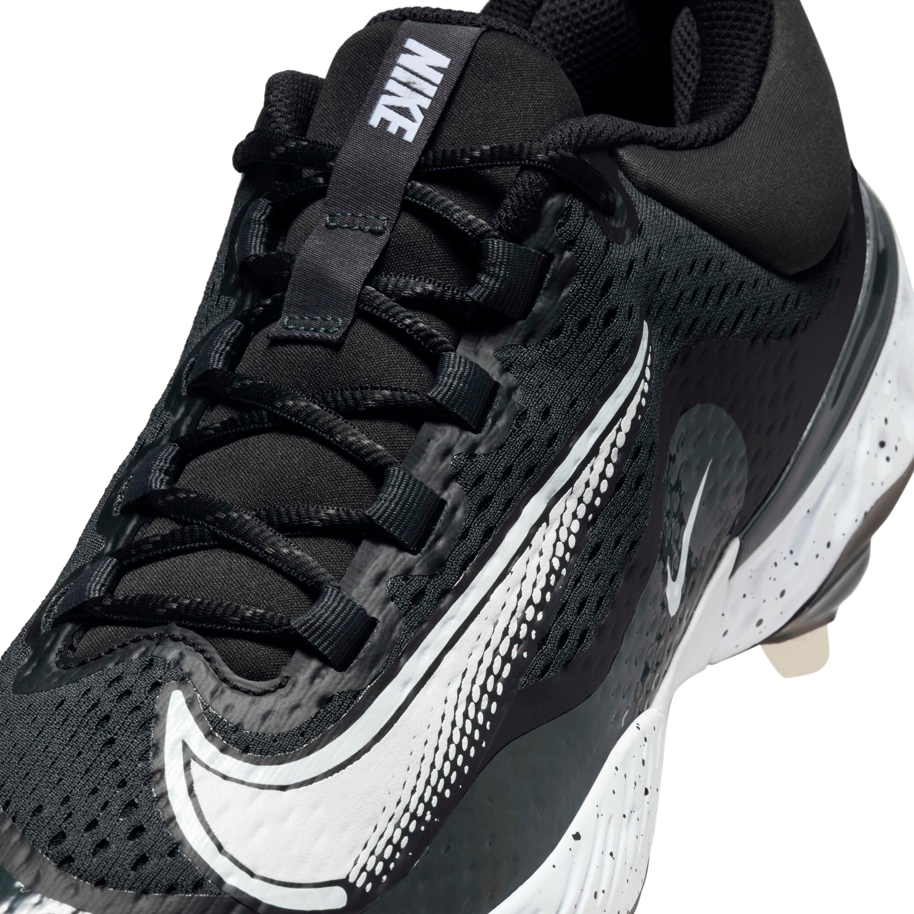 NEW Nike Alpha Huarache Elite 4 Low MCS Baseball Cleats DX6962-010 Size 7 Black Nike Alpha Huarache Elite 4 Low - Black Cleat | Hibbett main image 2