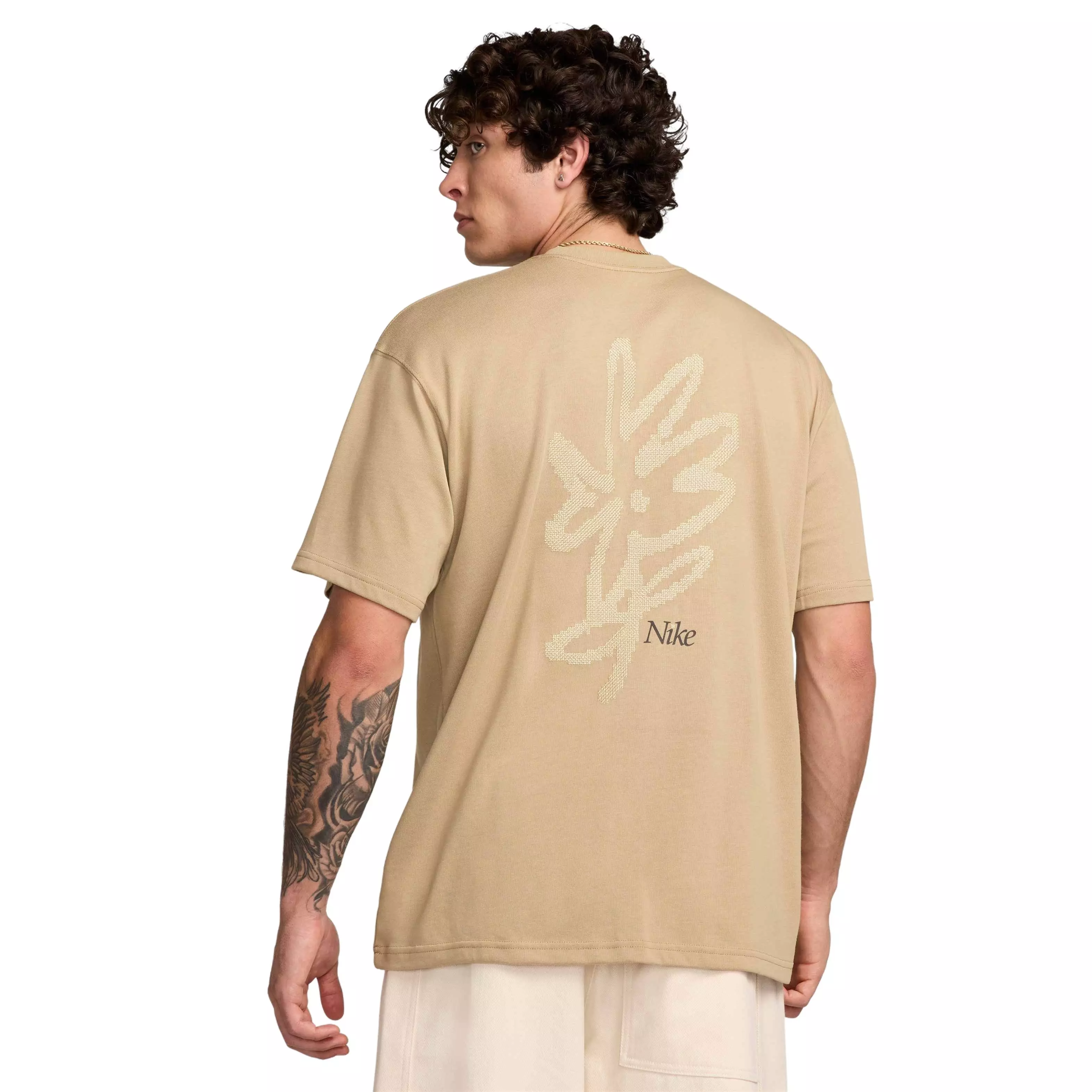 Nike Unisex Sportswear Max90 LBR Craft T-Shirt - BEIGE