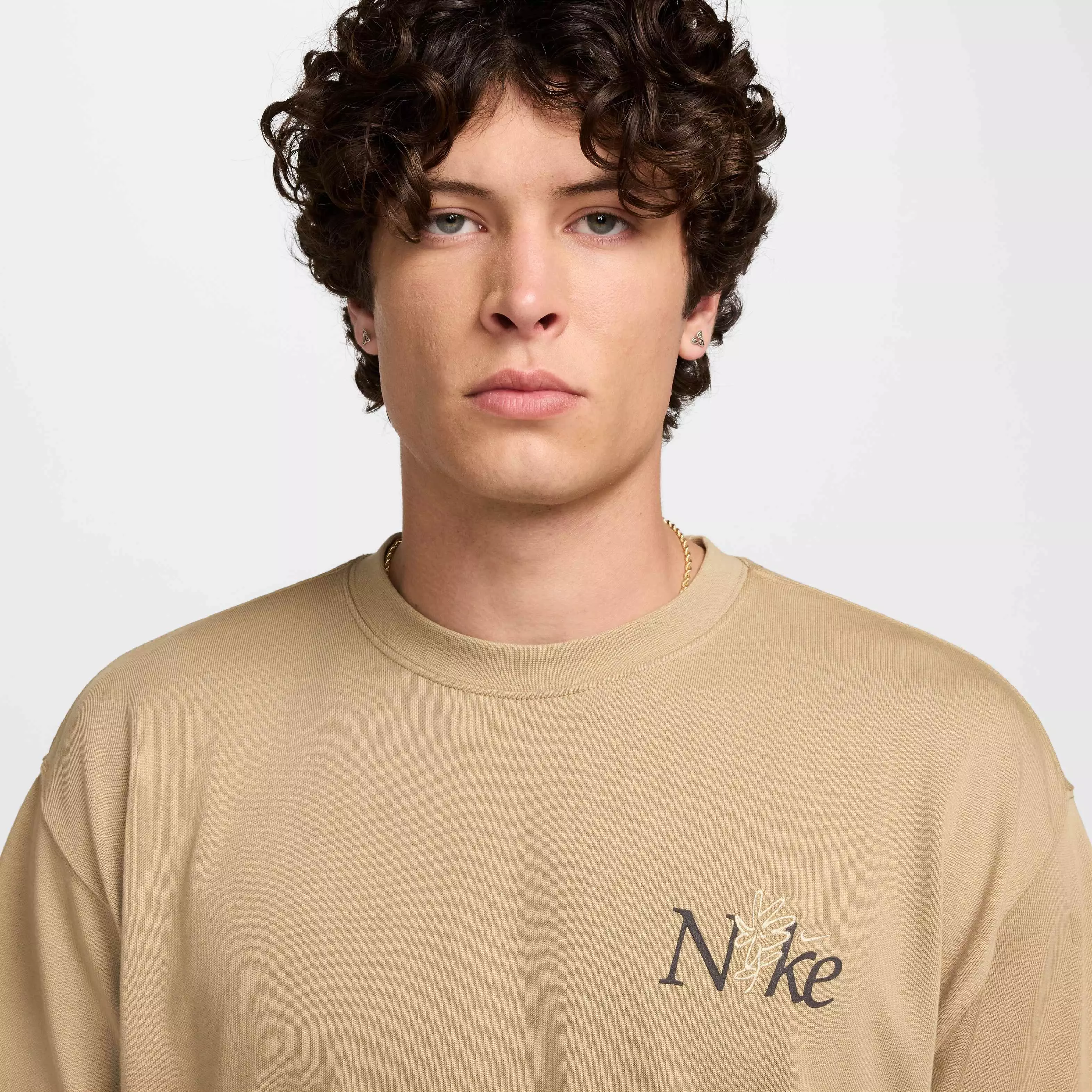 Nike Unisex Sportswear Max90 LBR Craft T-Shirt - BEIGE