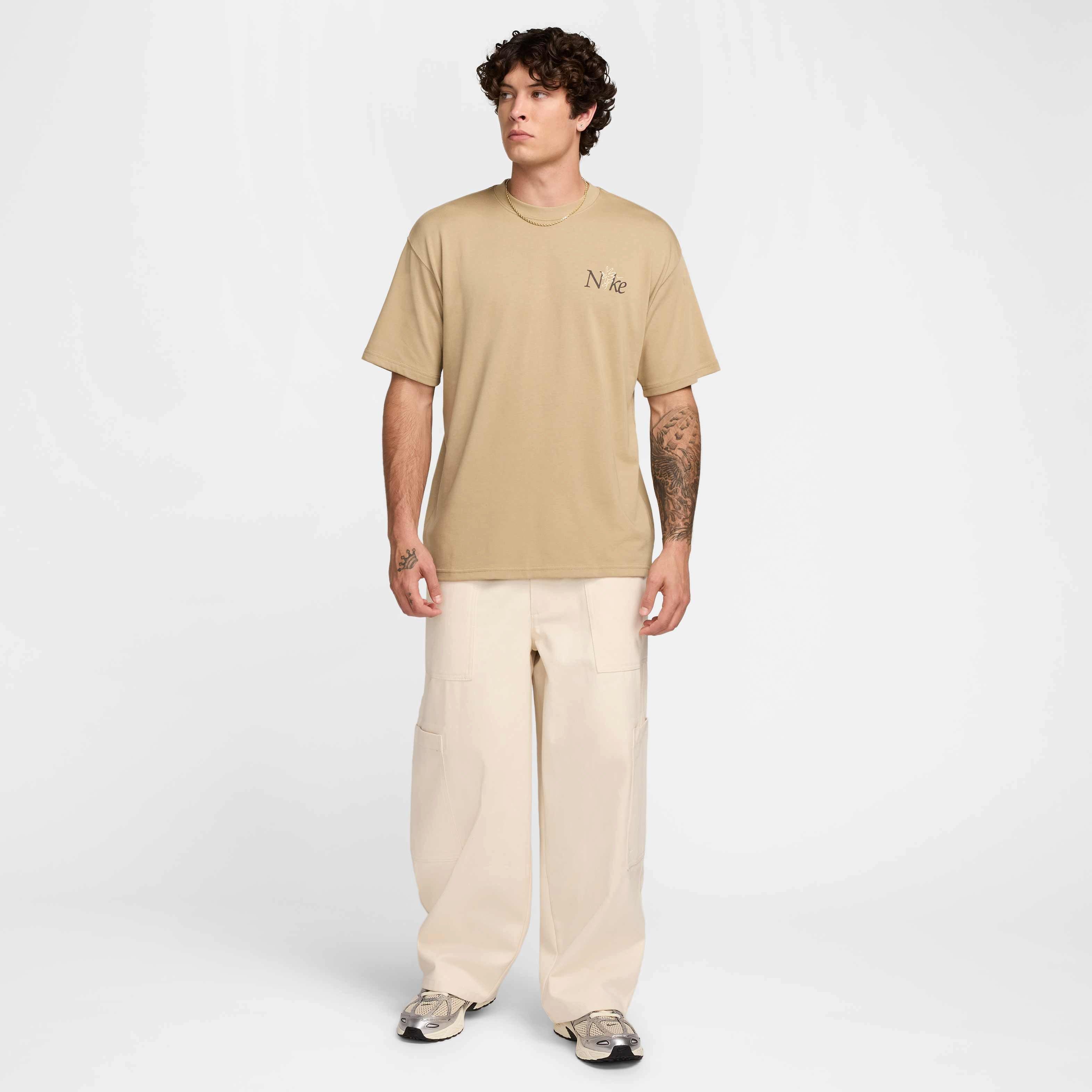 Nike Unisex Sportswear Max90 LBR Craft T-Shirt - BEIGE Thumbnail View 6