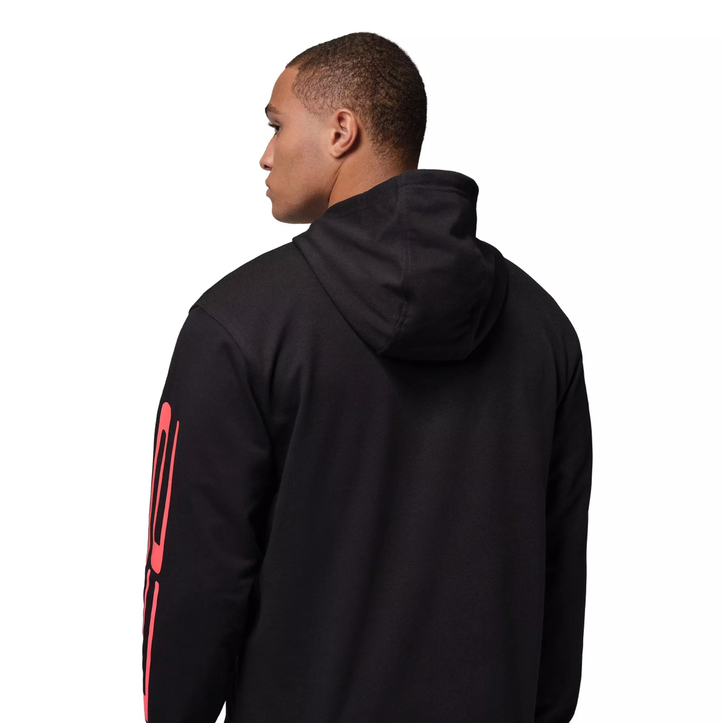 Jordan Men's Sport Crossover Dri-FIT Fleece Graphic Pullover Hoodie - BLACK