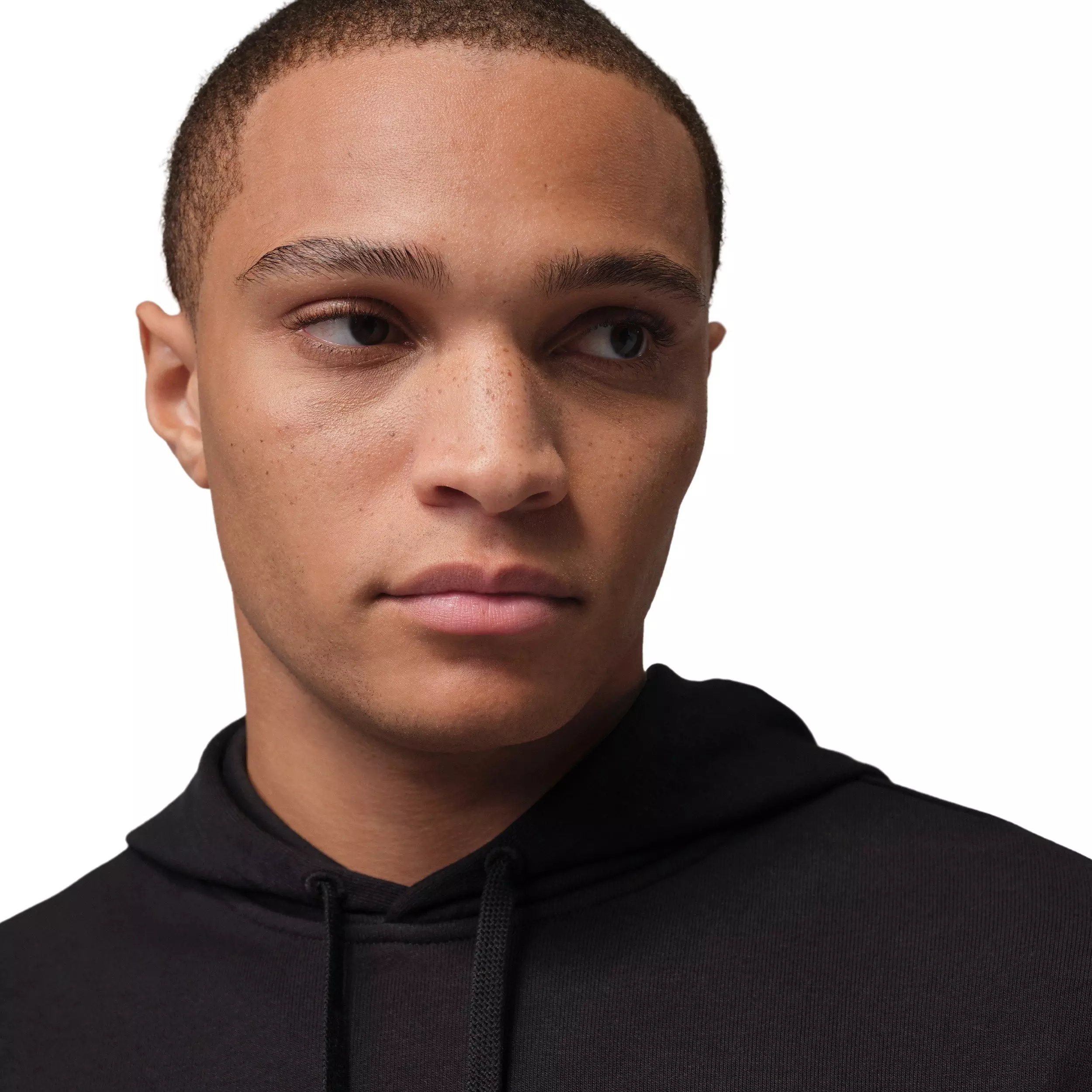 Jordan Men's Sport Crossover Dri-FIT Fleece Graphic Pullover Hoodie - BLACK