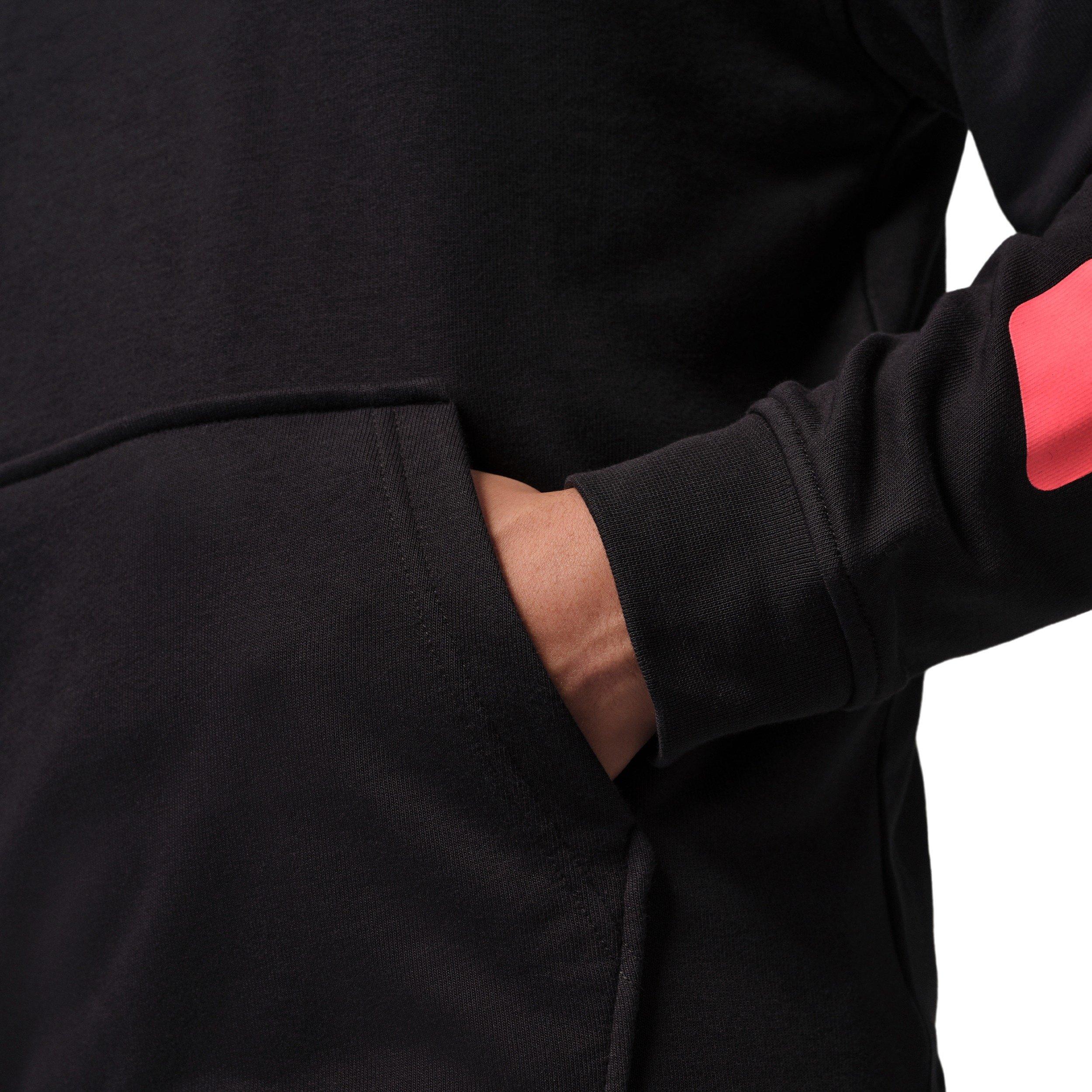 Jordan Men's Sport Crossover Dri-FIT Fleece Graphic Pullover Hoodie - BLACK Thumbnail View 4