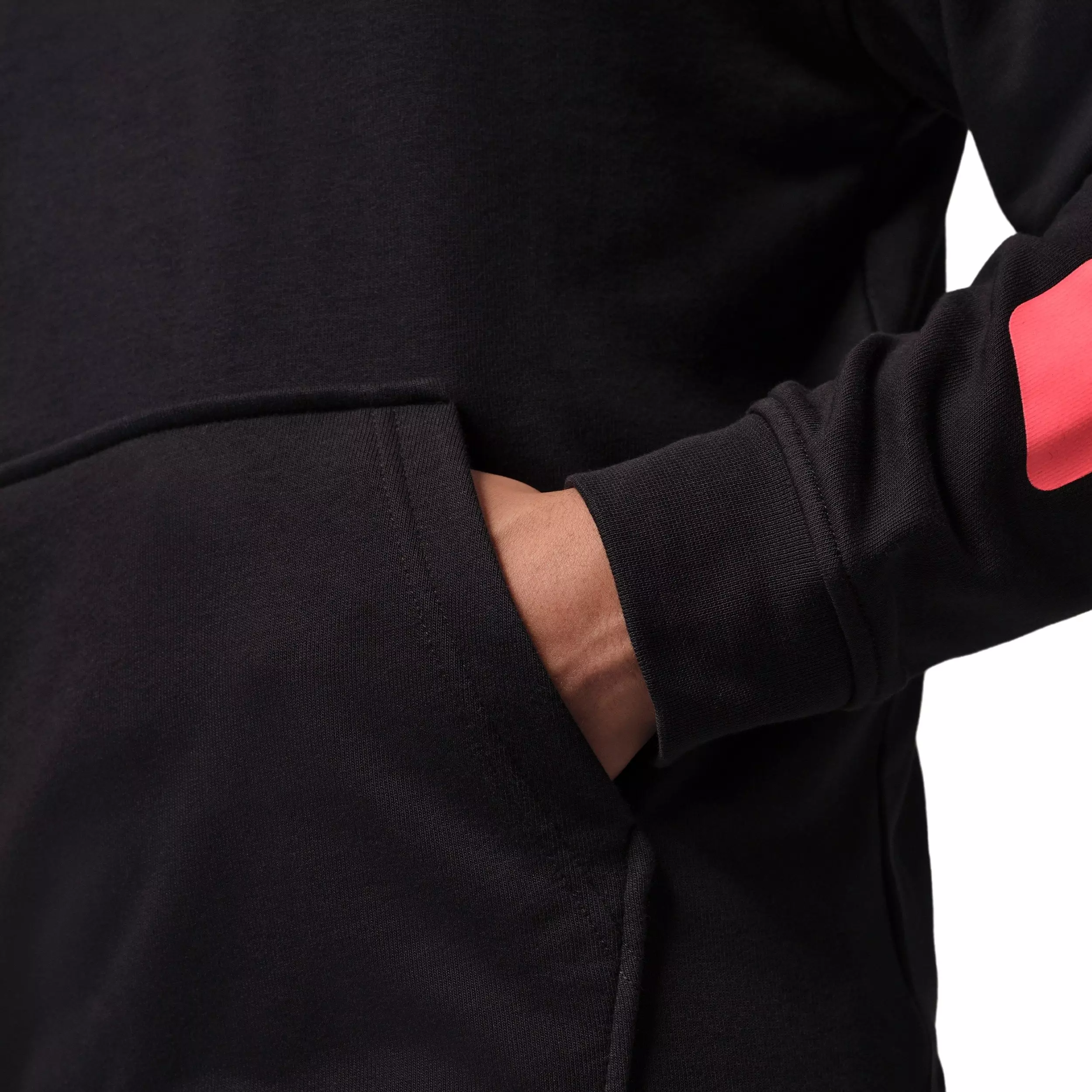 Jordan Men's Sport Crossover Dri-FIT Fleece Graphic Pullover Hoodie - BLACK