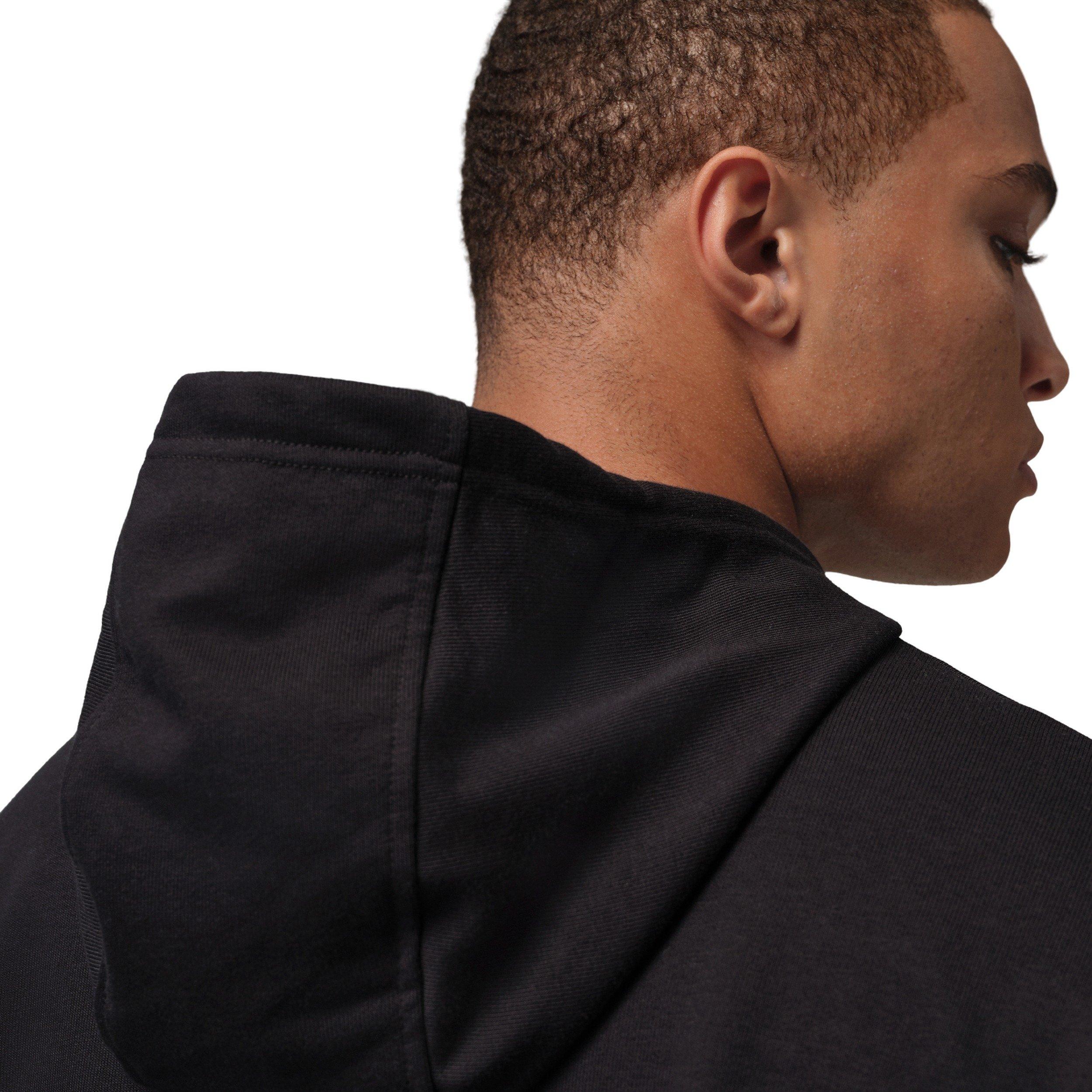 Jordan Men's Sport Crossover Dri-FIT Fleece Graphic Pullover Hoodie - BLACK Thumbnail View 6