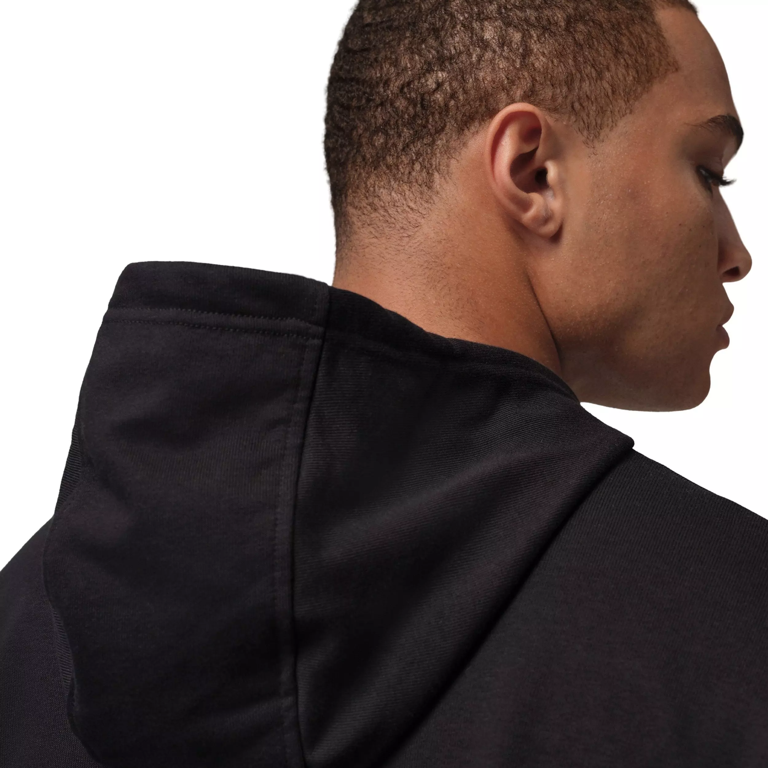 Jordan Men's Sport Crossover Dri-FIT Fleece Graphic Pullover Hoodie - BLACK