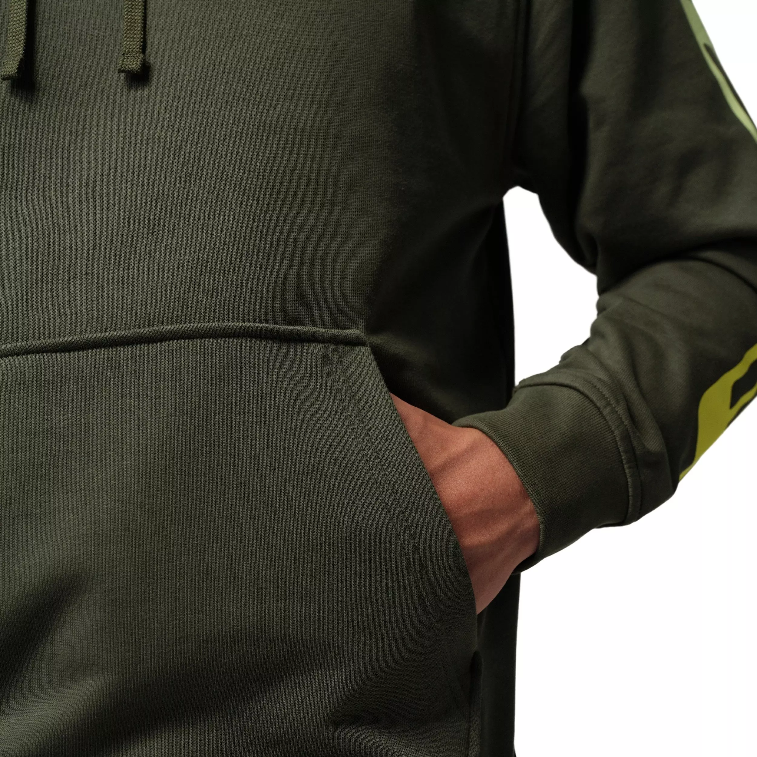 Jordan Men's Sport Crossover Dri-FIT Fleece Graphic Pullover Hoodie - GREEN