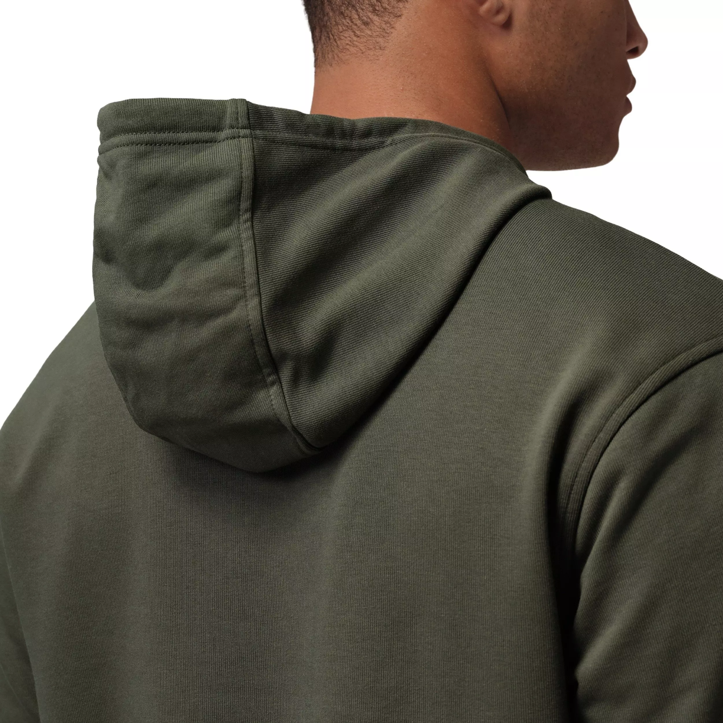 Jordan Men's Sport Crossover Dri-FIT Fleece Graphic Pullover Hoodie - GREEN